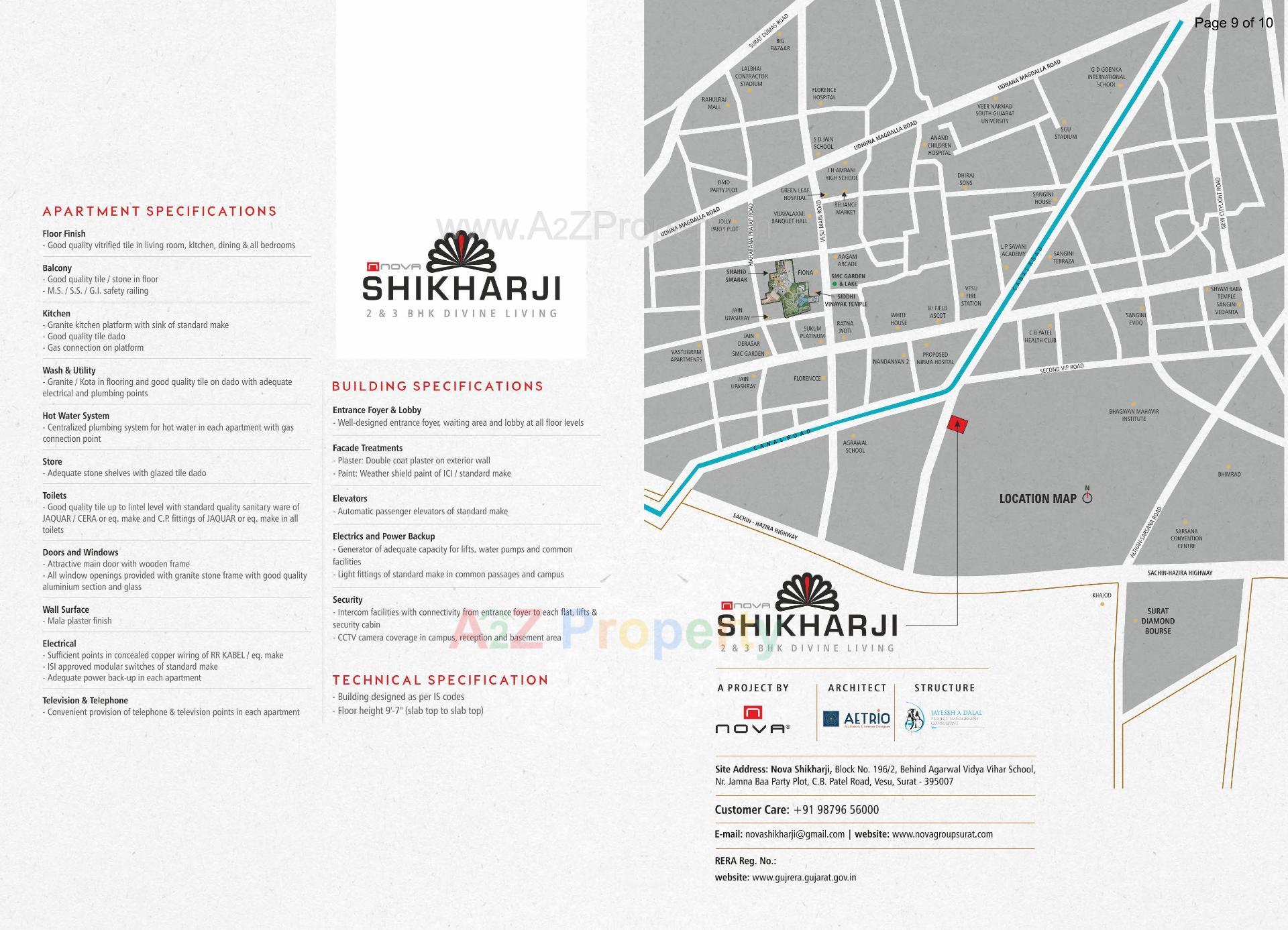  of real estate project Nova Shikharji located at Vesu, Surat, Gujarat