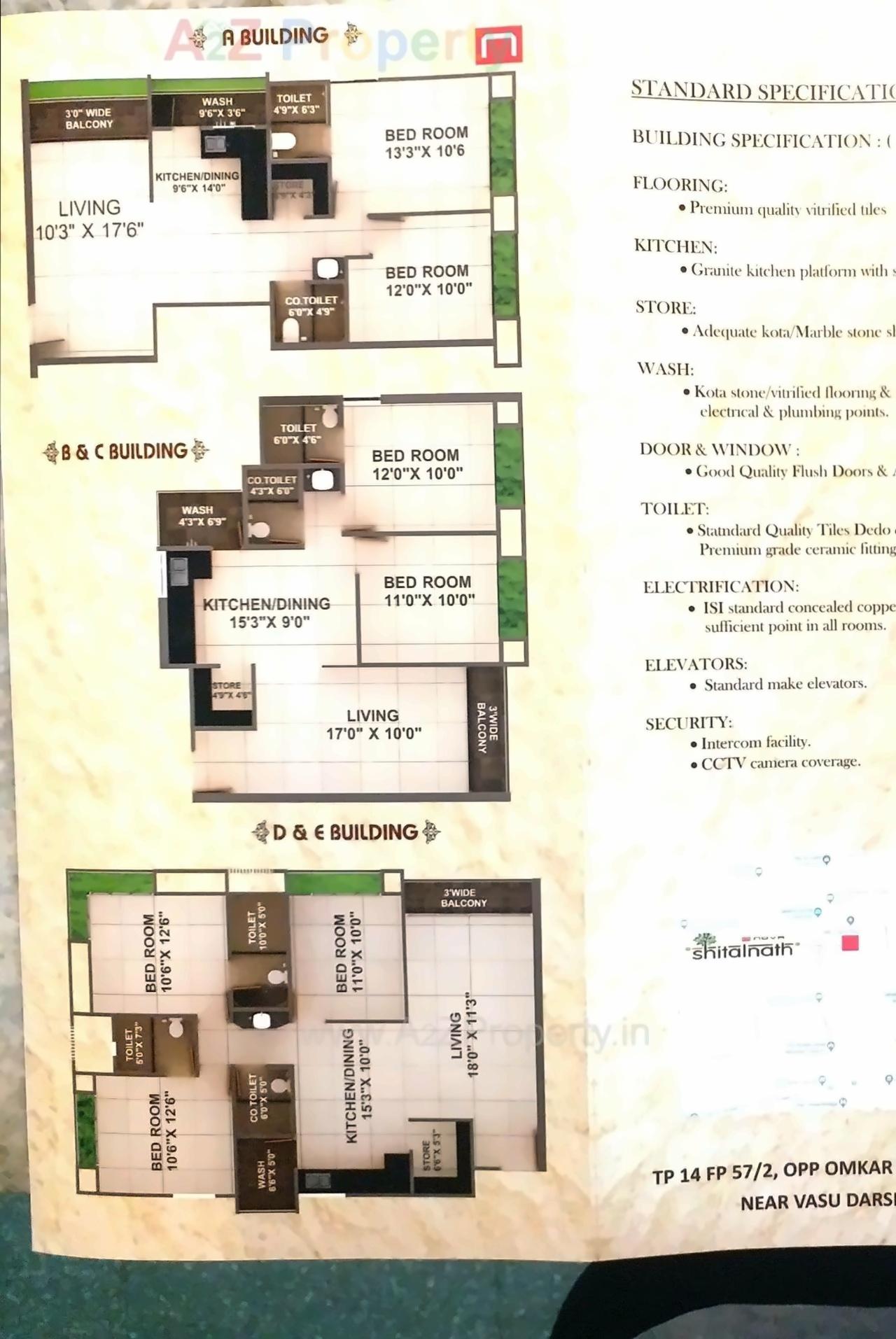 Layout of real estate project Nova Shitalnath located at Pal, Surat, Gujarat