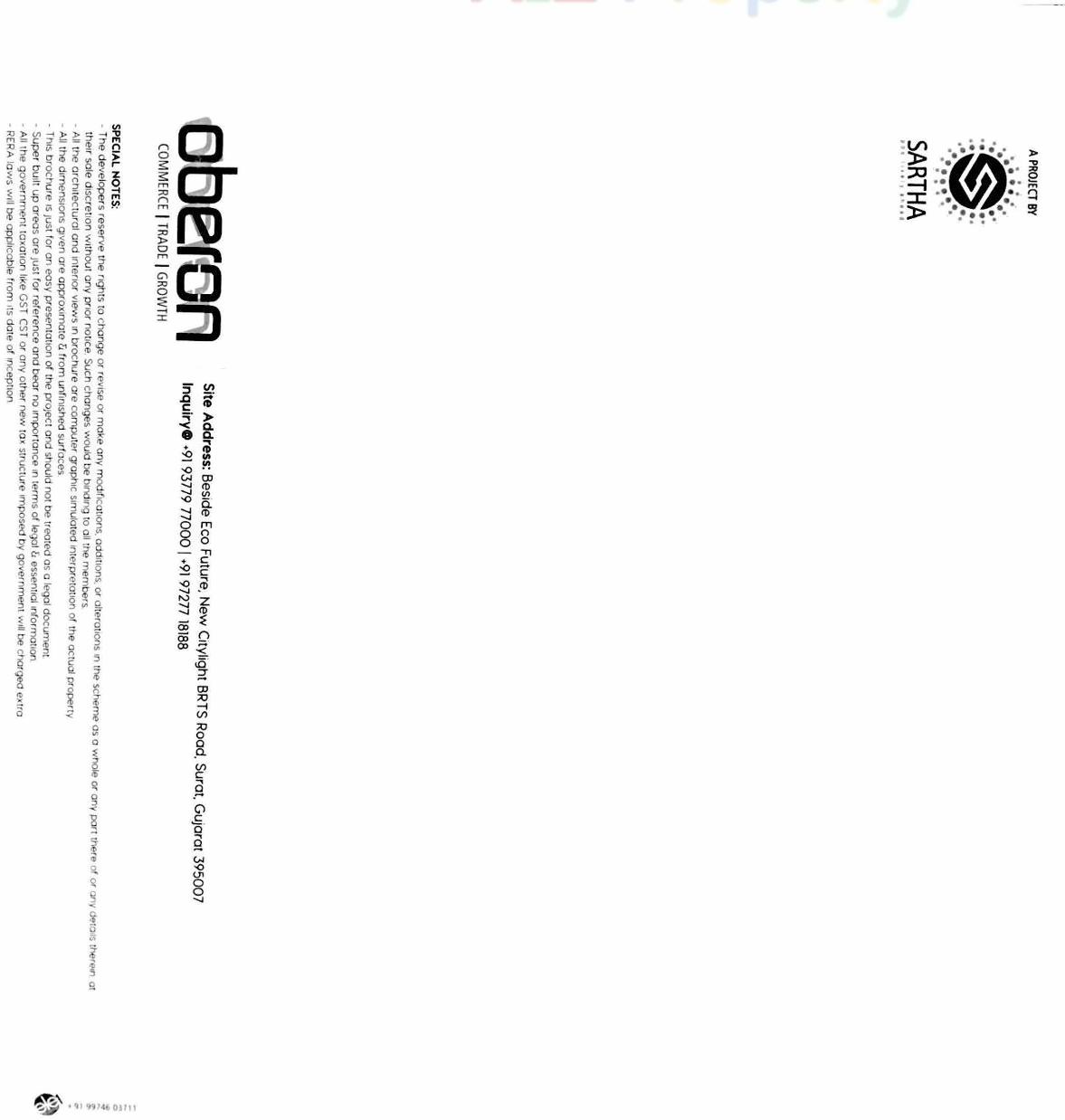  of real estate project Oberon located at Surat, Surat, Gujarat