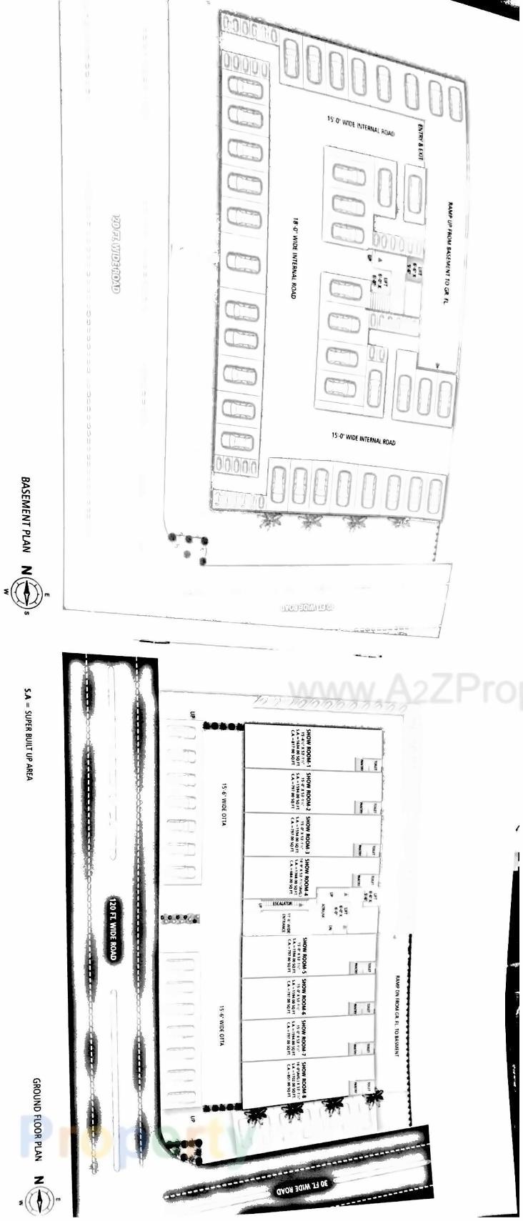Layout of real estate project Oberon located at Surat, Surat, Gujarat