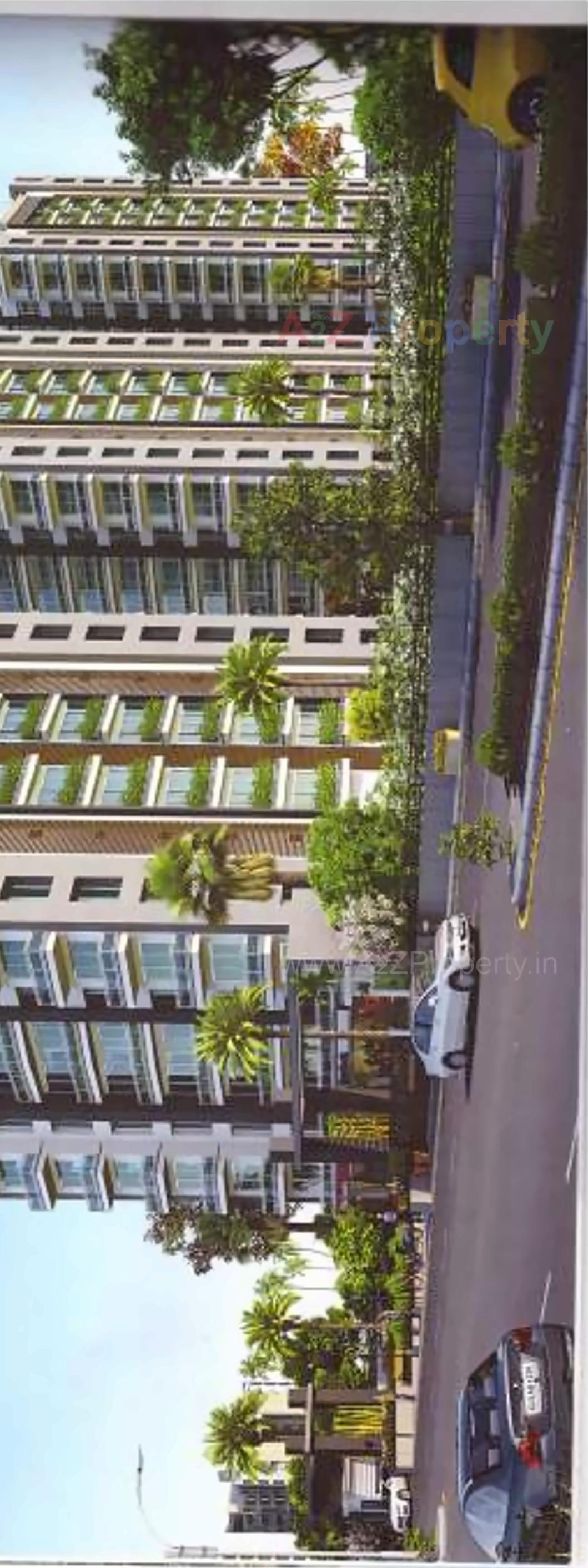 3D Elevation of real estate project Ocean Drive ( Tower B   C ) located at Sultanabad, Surat, Gujarat