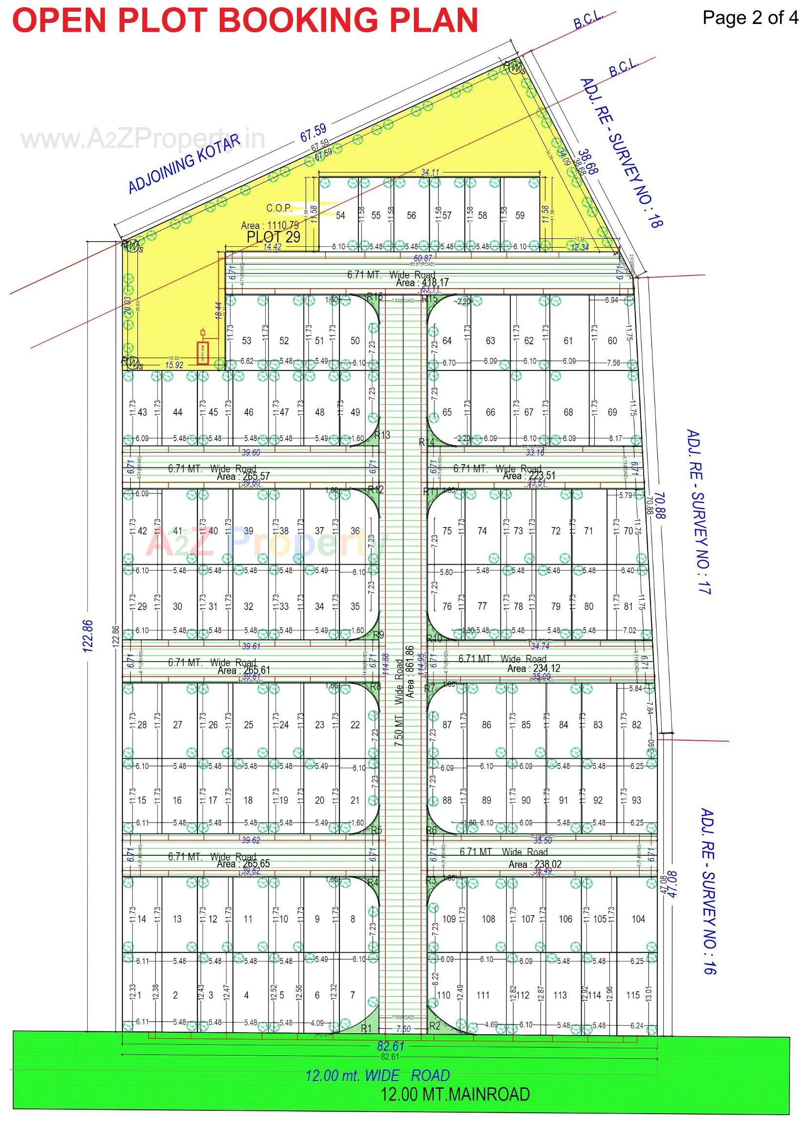Layout of real estate project Oculus Residency located at Valak, Surat, Gujarat