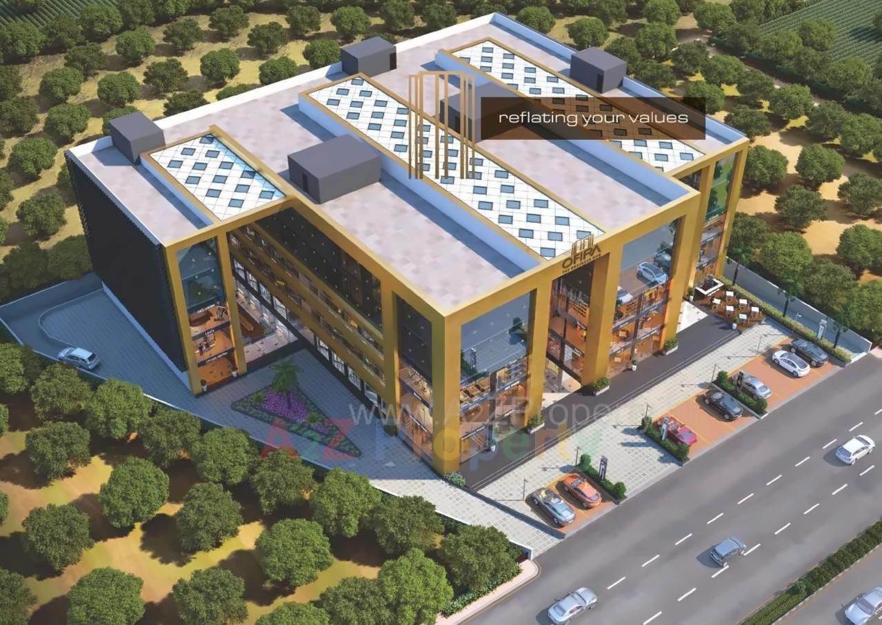 3D Elevation of real estate project Ofira Business Hub located at Bharthana, Surat, Gujarat