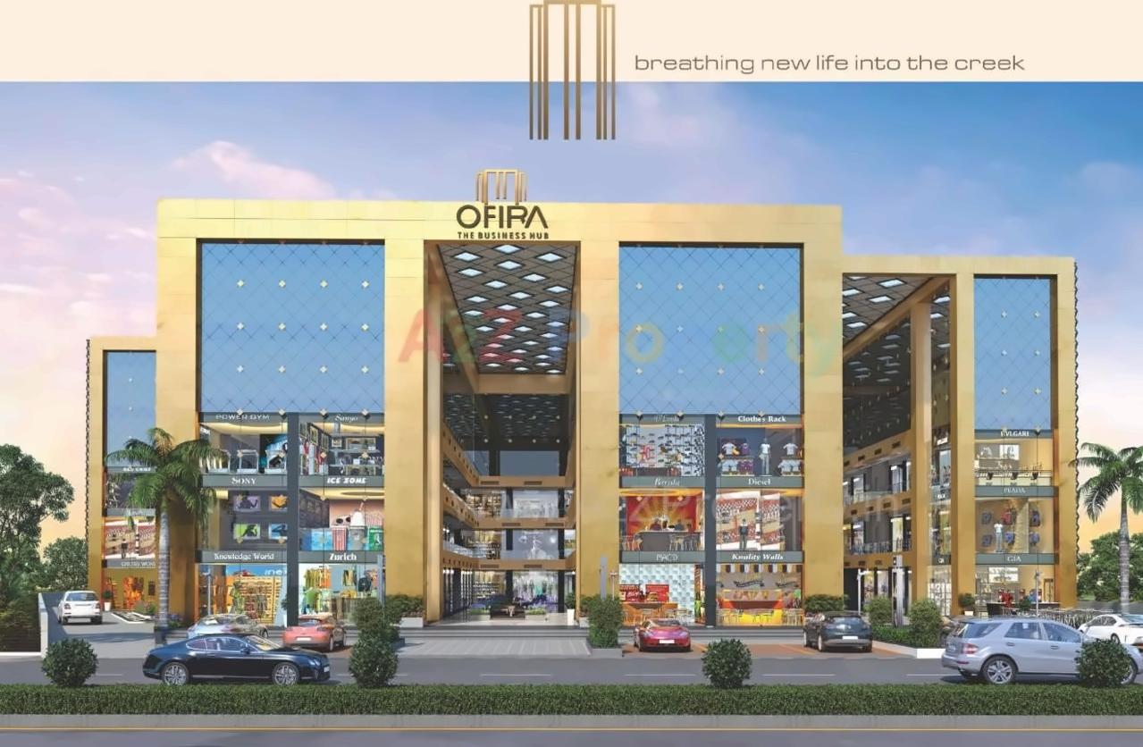 3D Elevation of real estate project Ofira Business Hub located at Bharthana, Surat, Gujarat