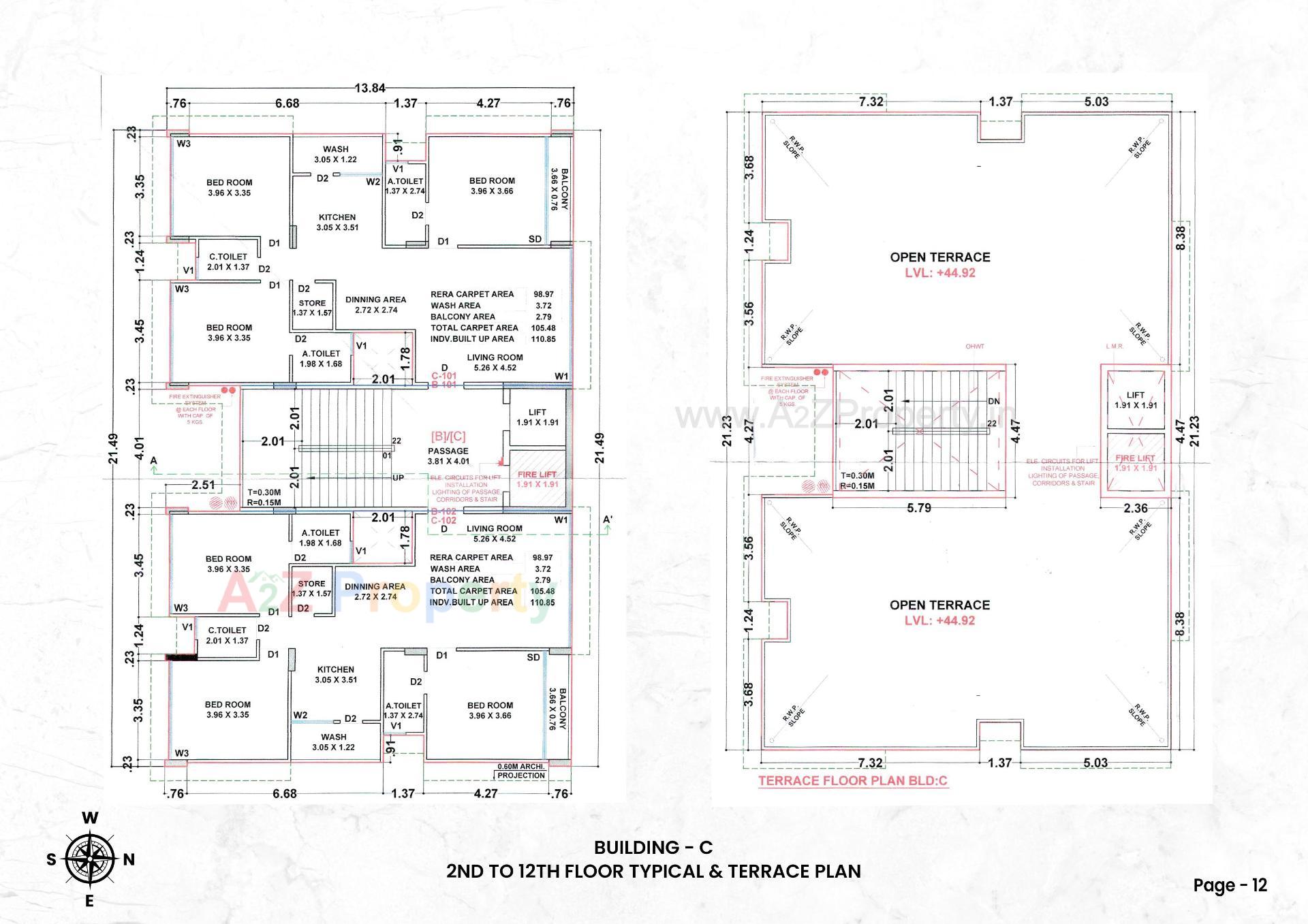 Layout of real estate project Ofira Parshwanath located at Parvat - Magob, Surat, Gujarat