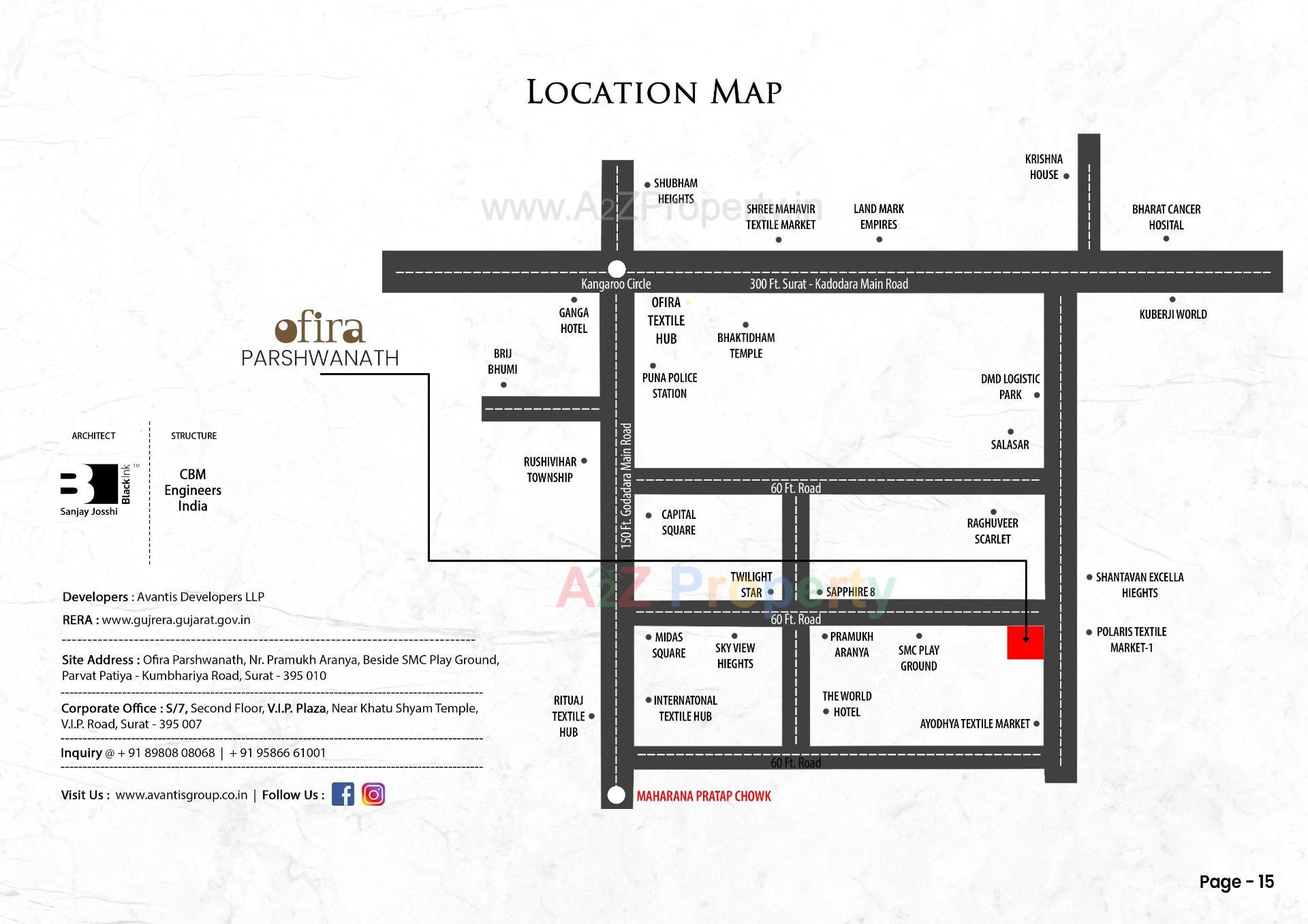  of real estate project Ofira Parshwanath located at Parvat - Magob, Surat, Gujarat