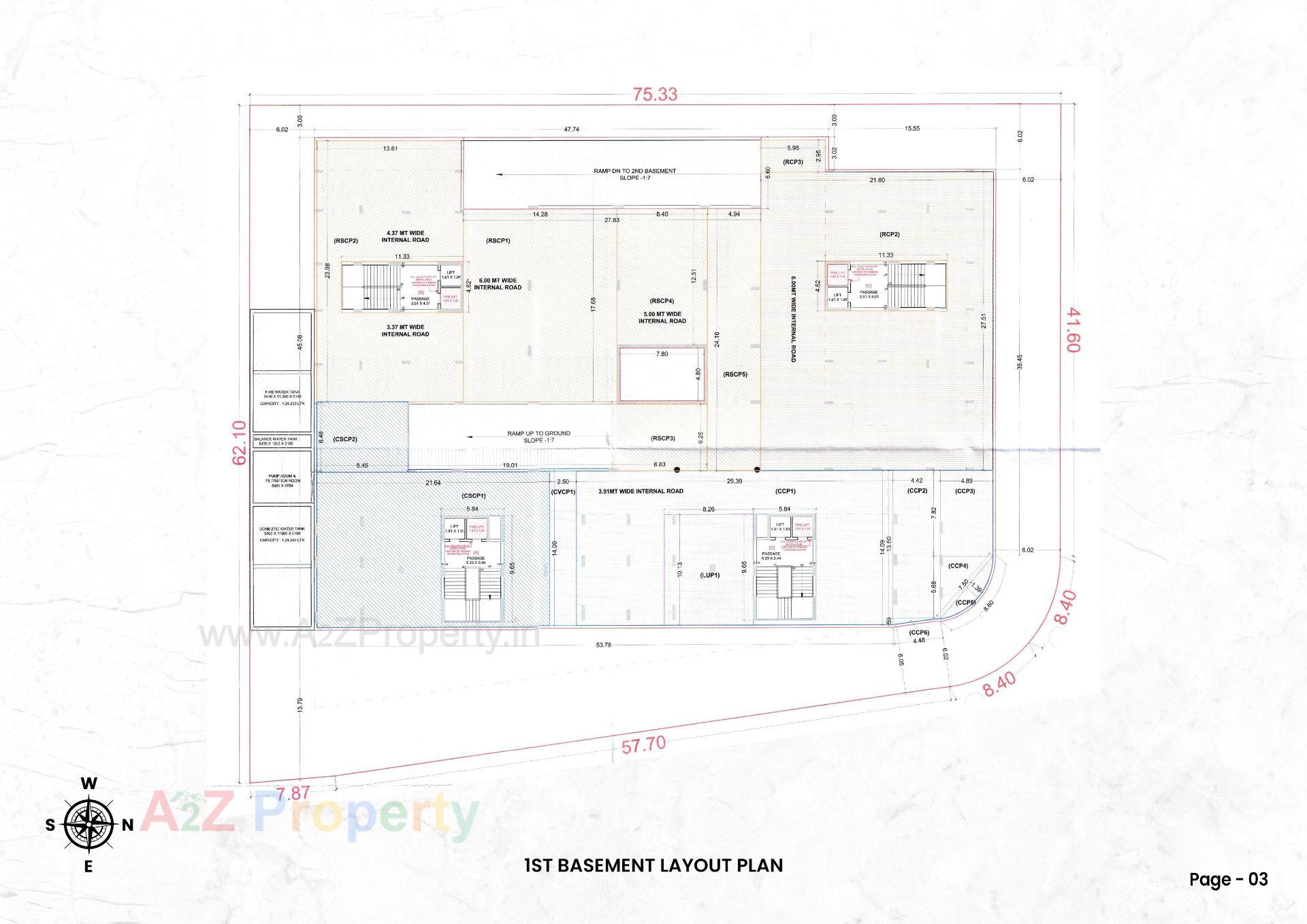 Layout of real estate project Ofira Parshwanath located at Parvat - Magob, Surat, Gujarat