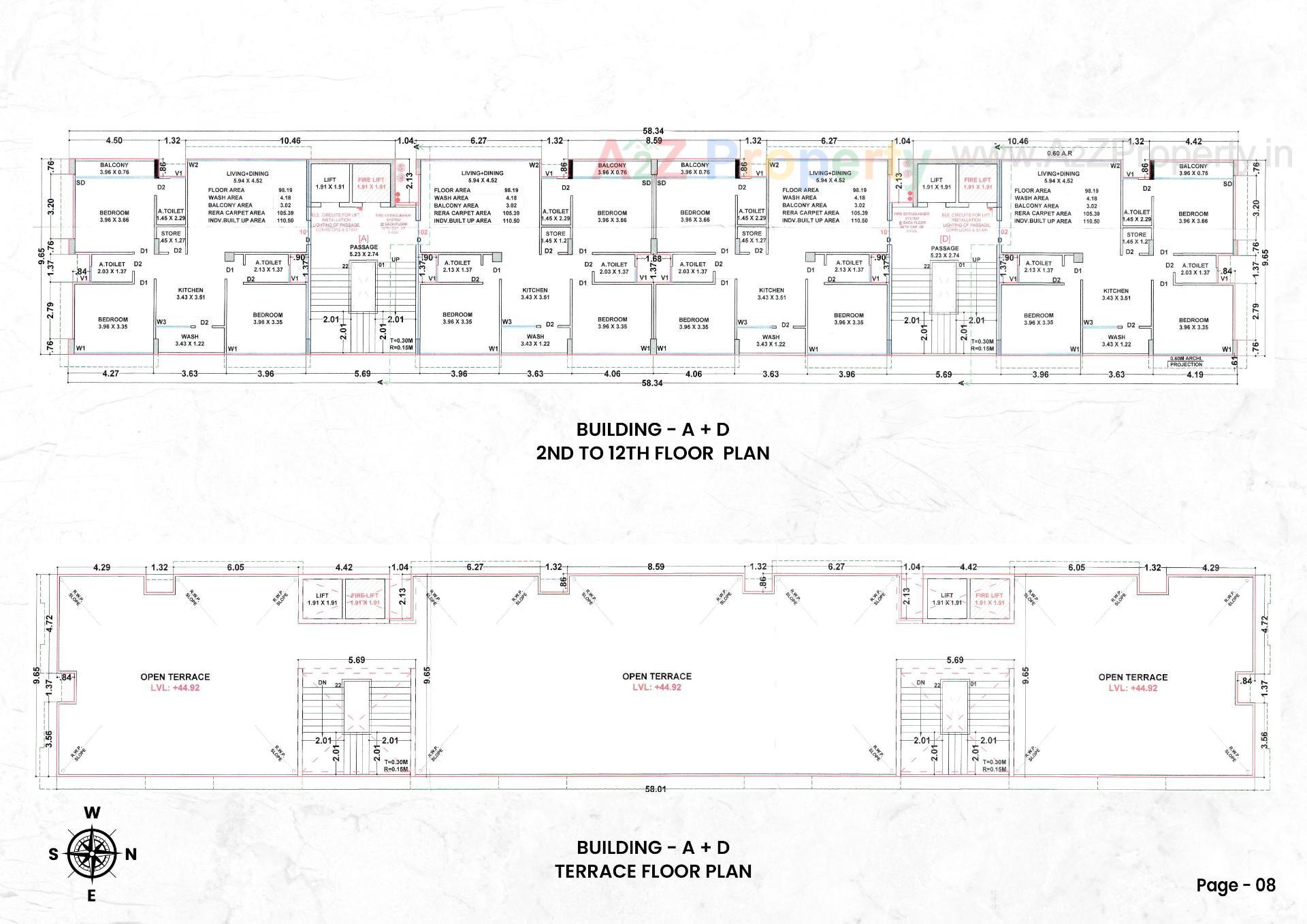 Layout of real estate project Ofira Parshwanath located at Parvat - Magob, Surat, Gujarat