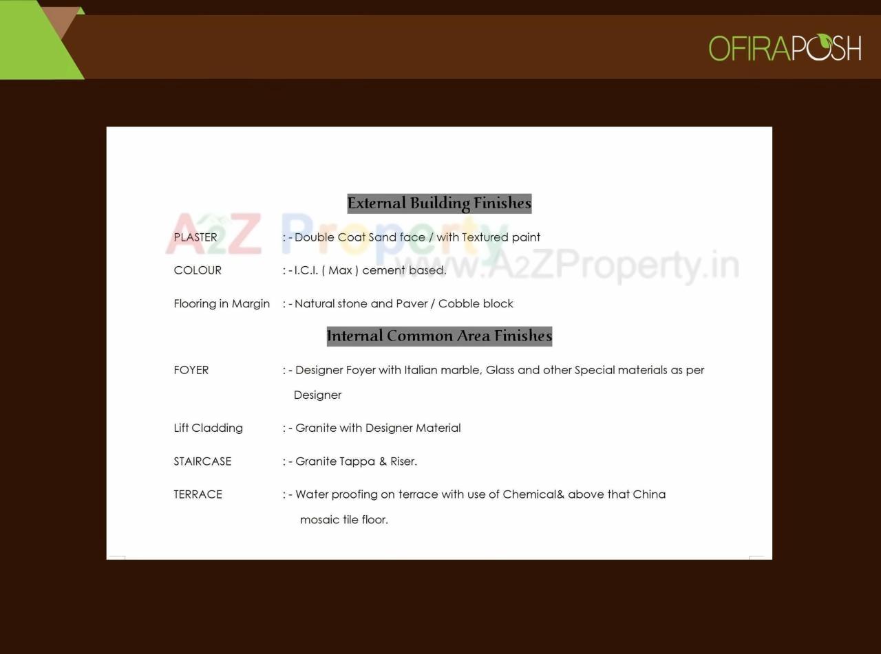  of real estate project Ofira Posh located at Vesu, Surat, Gujarat