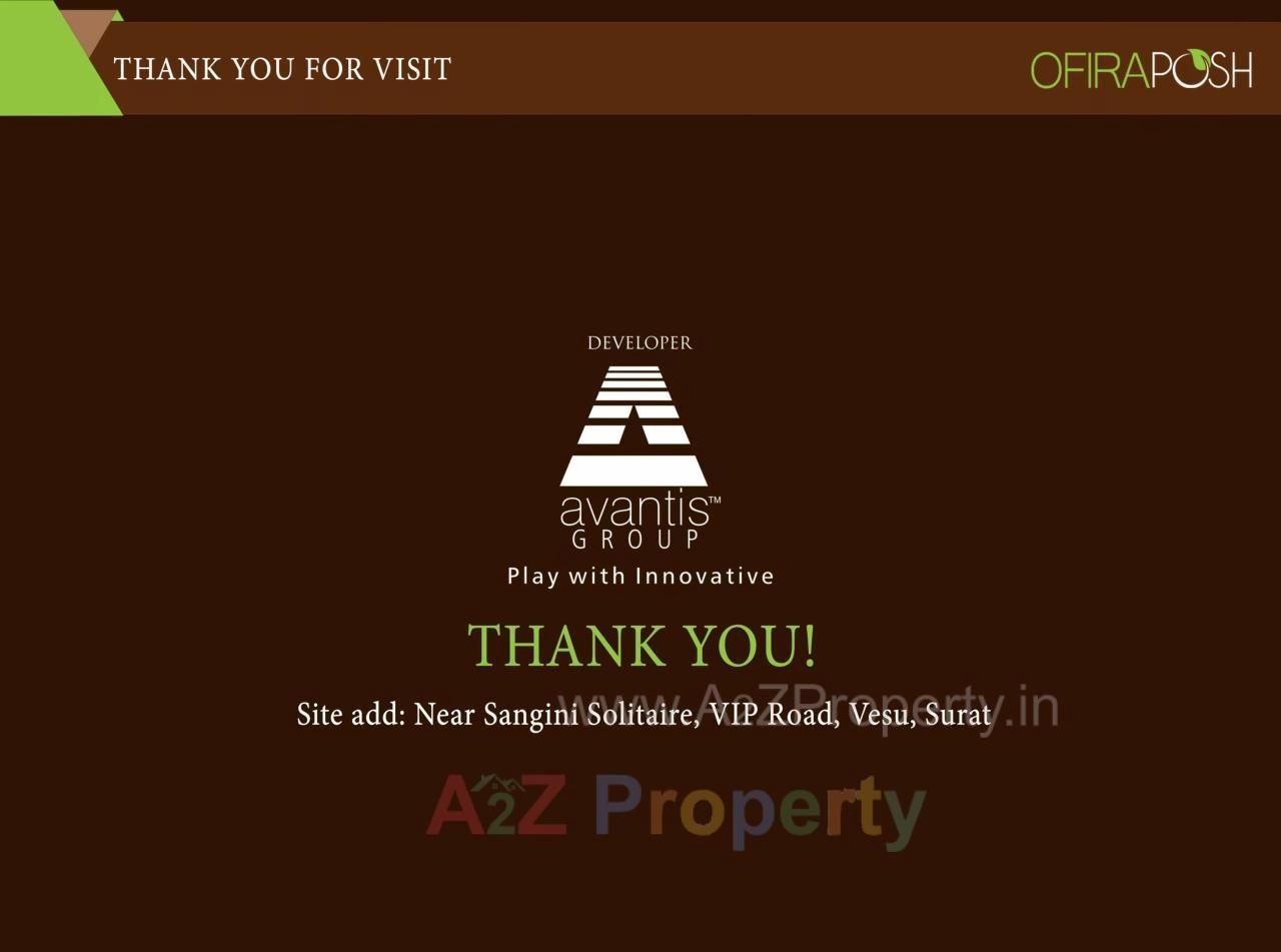  of real estate project Ofira Posh located at Vesu, Surat, Gujarat