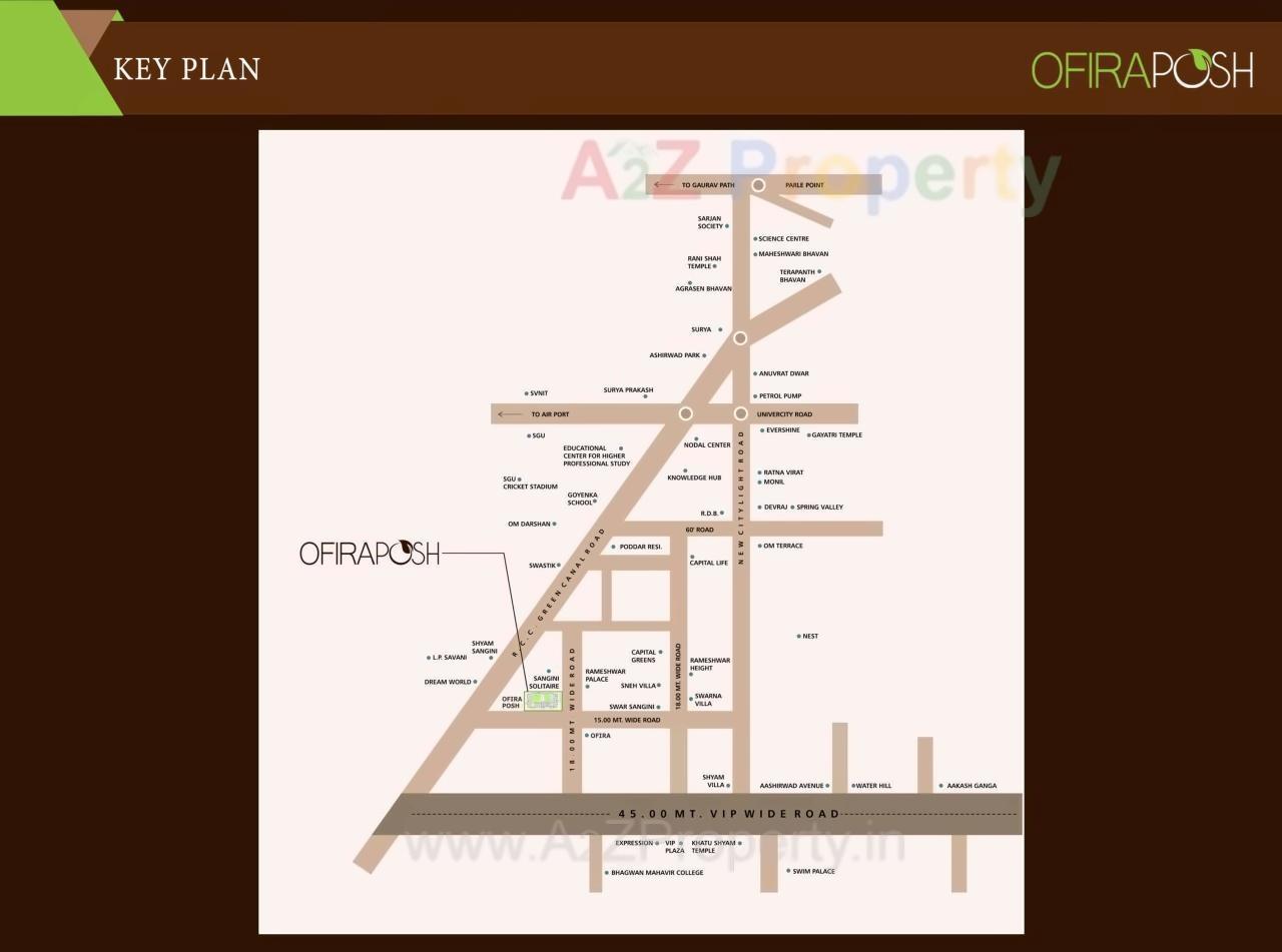  of real estate project Ofira Posh located at Vesu, Surat, Gujarat