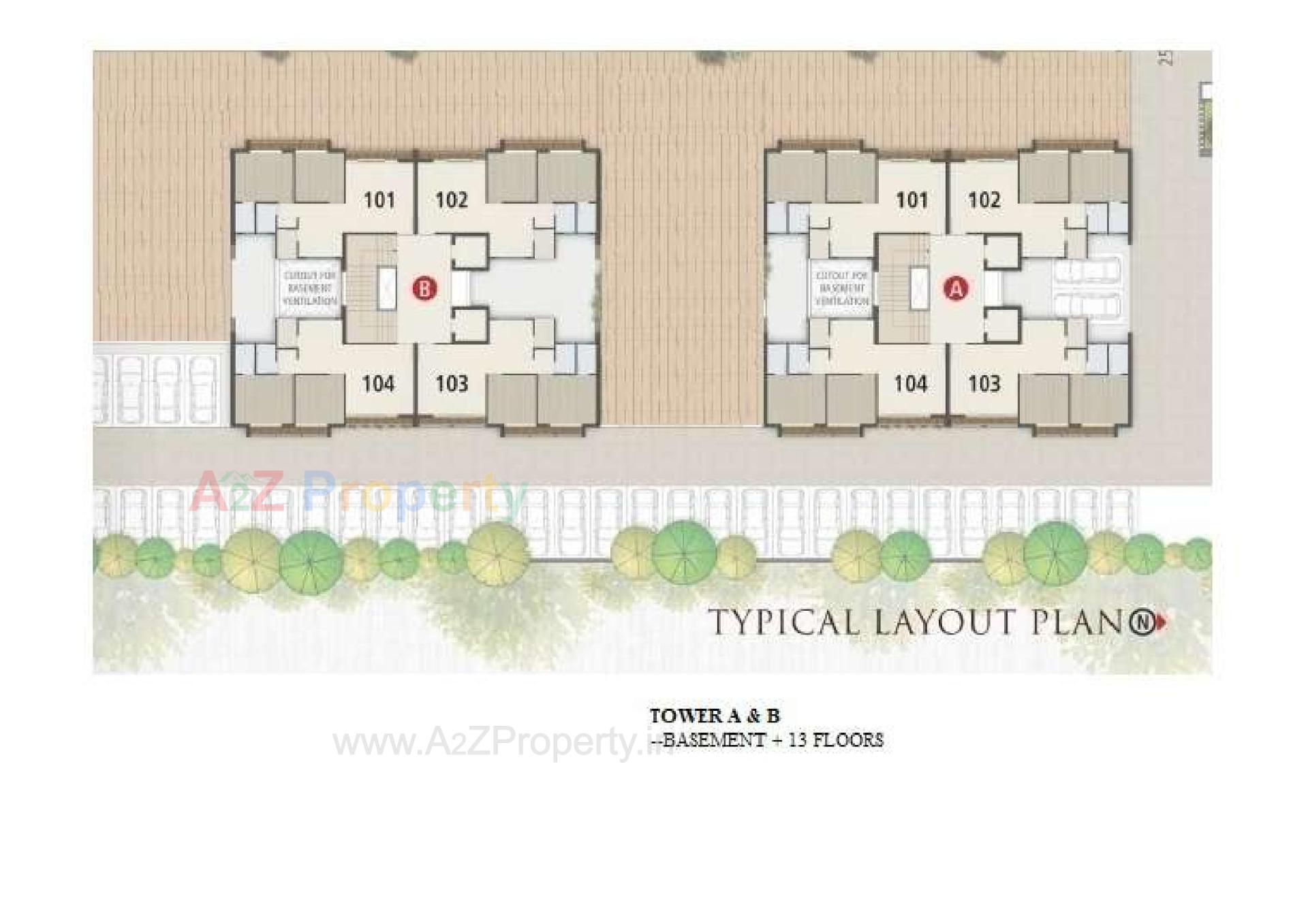 Layout of real estate project Ofira Prestige located at Surat, Surat, Gujarat