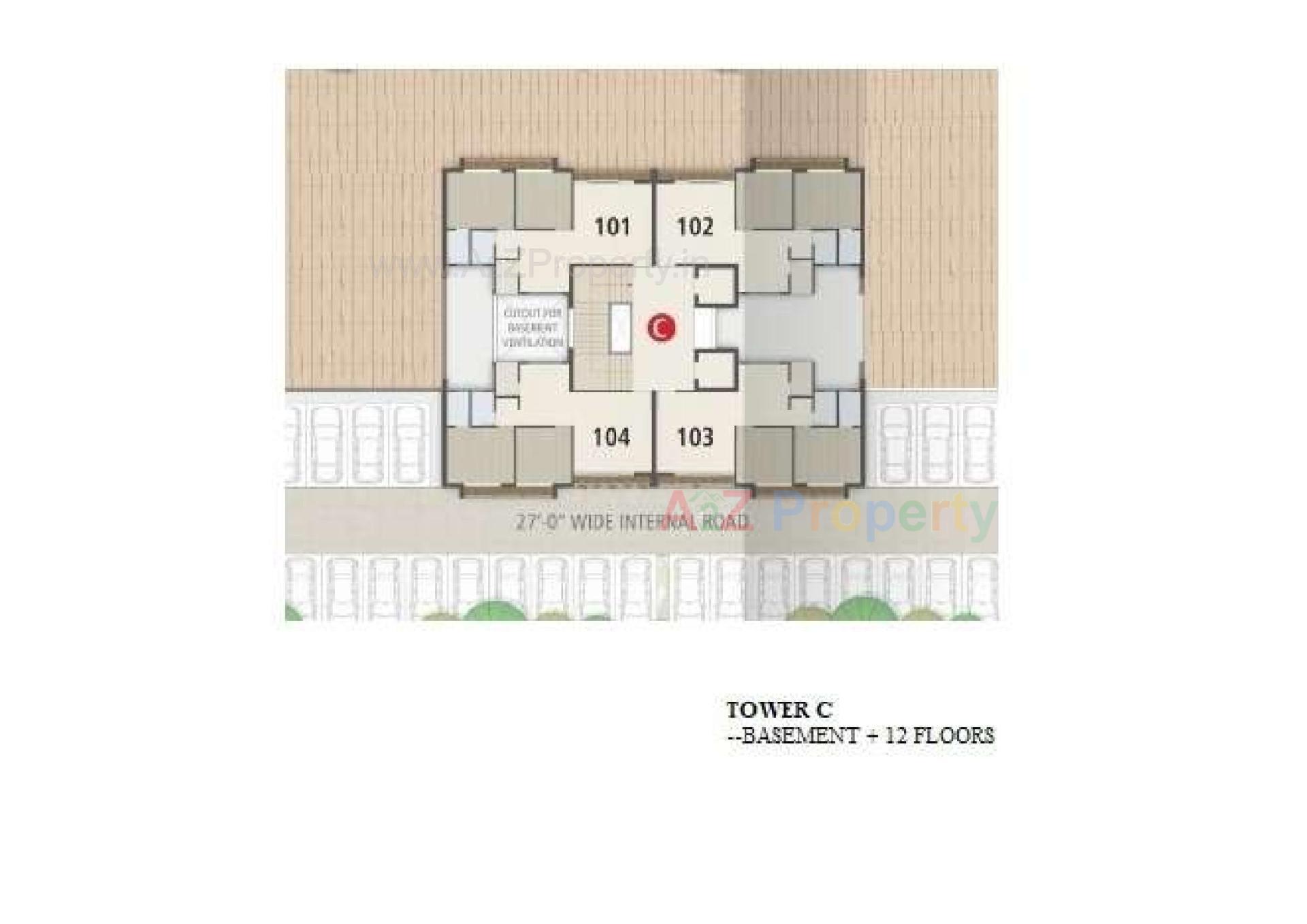 Layout of real estate project Ofira Prestige located at Surat, Surat, Gujarat