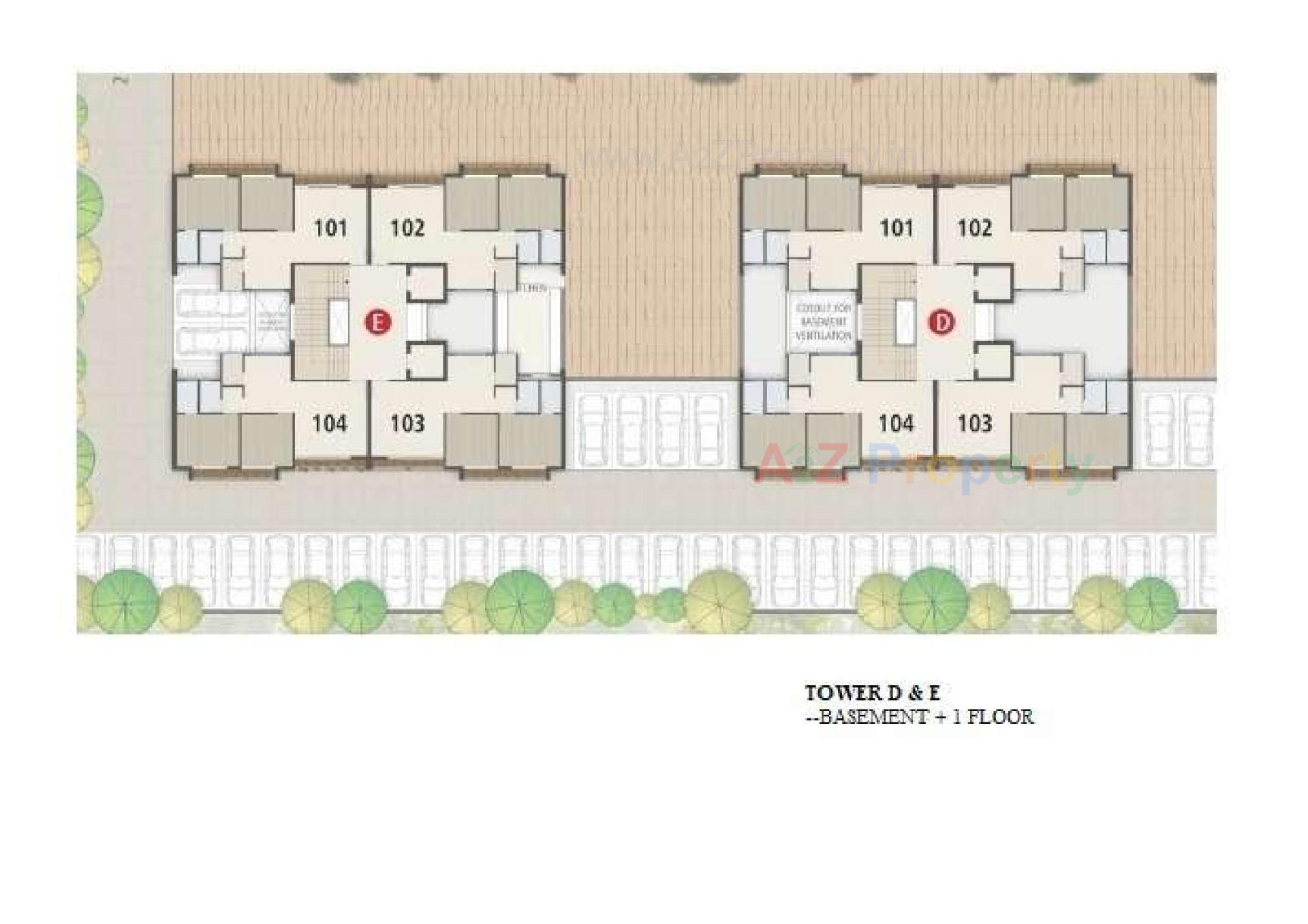 Layout of real estate project Ofira Prestige located at Surat, Surat, Gujarat