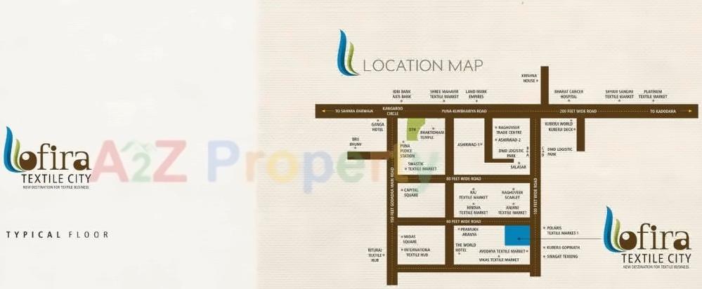  of real estate project Ofira Textile City located at Parvat, Surat, Gujarat