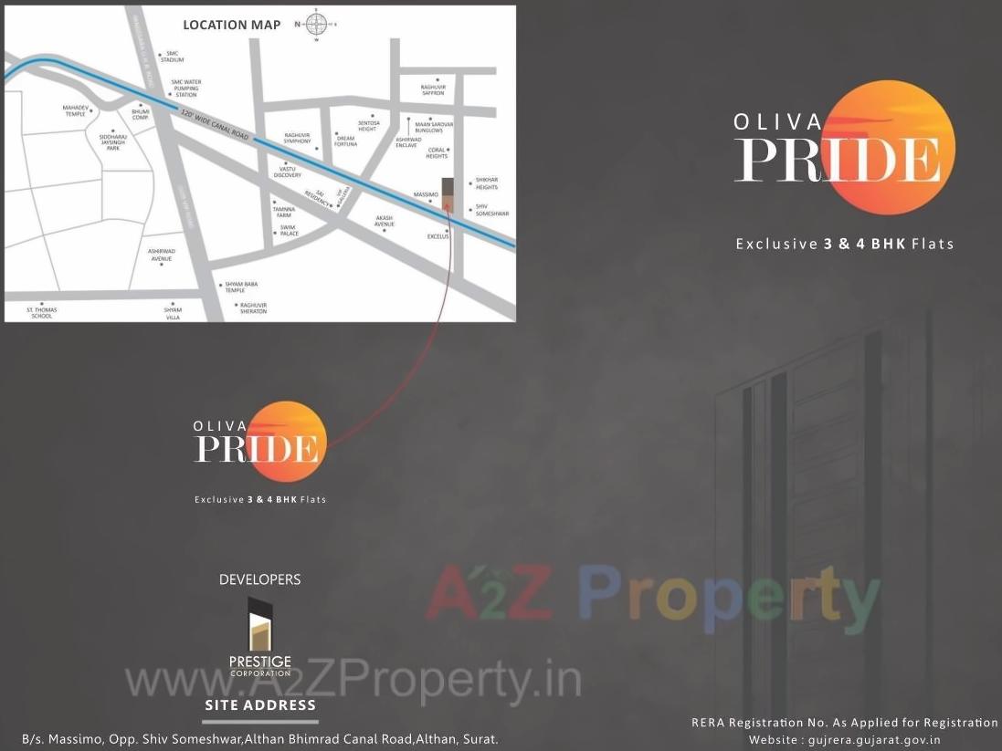  of real estate project Oliva Pride located at Bhimrad, Surat, Gujarat