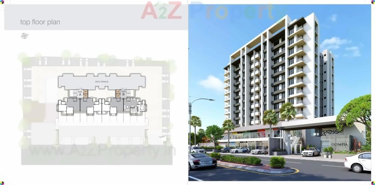 3D Elevation of real estate project Olympia located at Surat, Surat, Gujarat