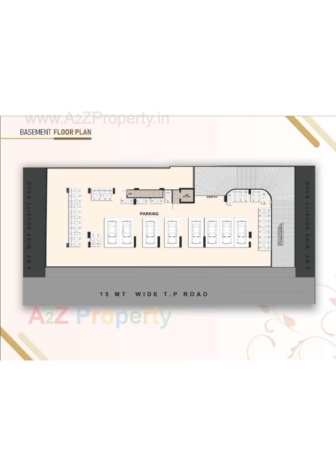 Layout of real estate project Om Avenue located at Nana, Surat, Gujarat