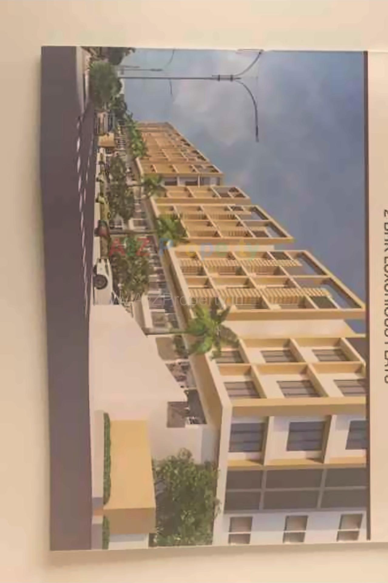 3D Elevation of real estate project Om Palace located at Navagam, Surat, Gujarat