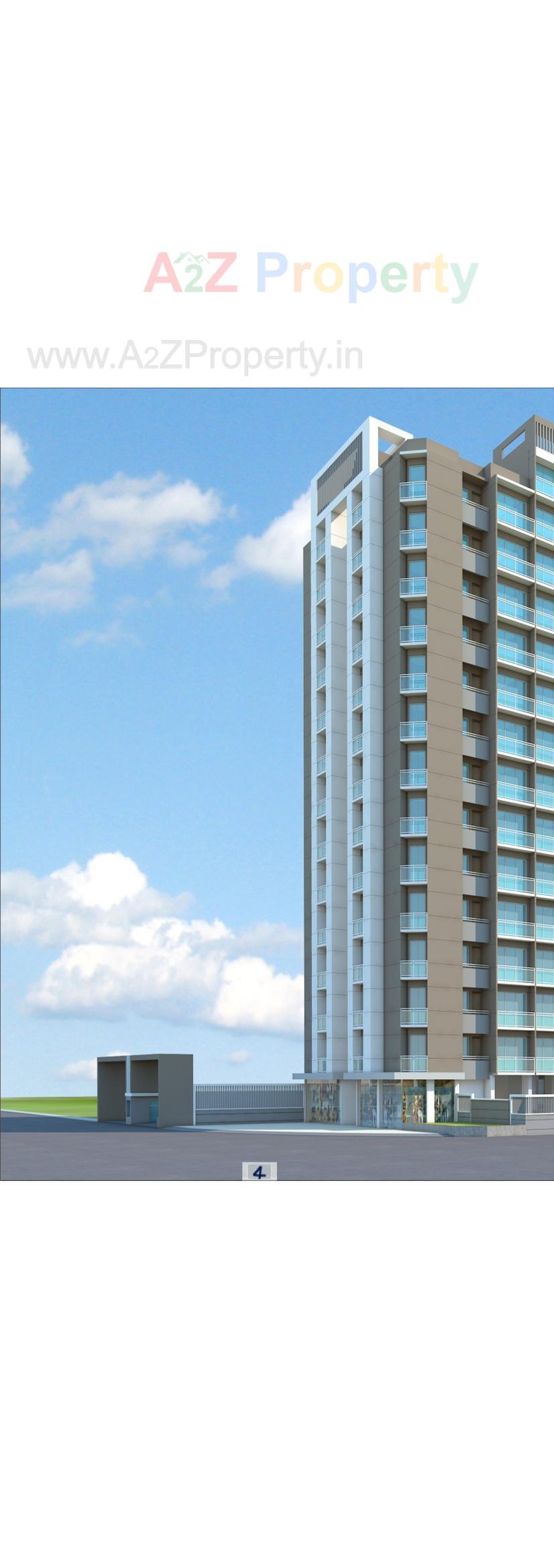 3D Elevation of real estate project Om Riviera located at Singanpor, Surat, Gujarat