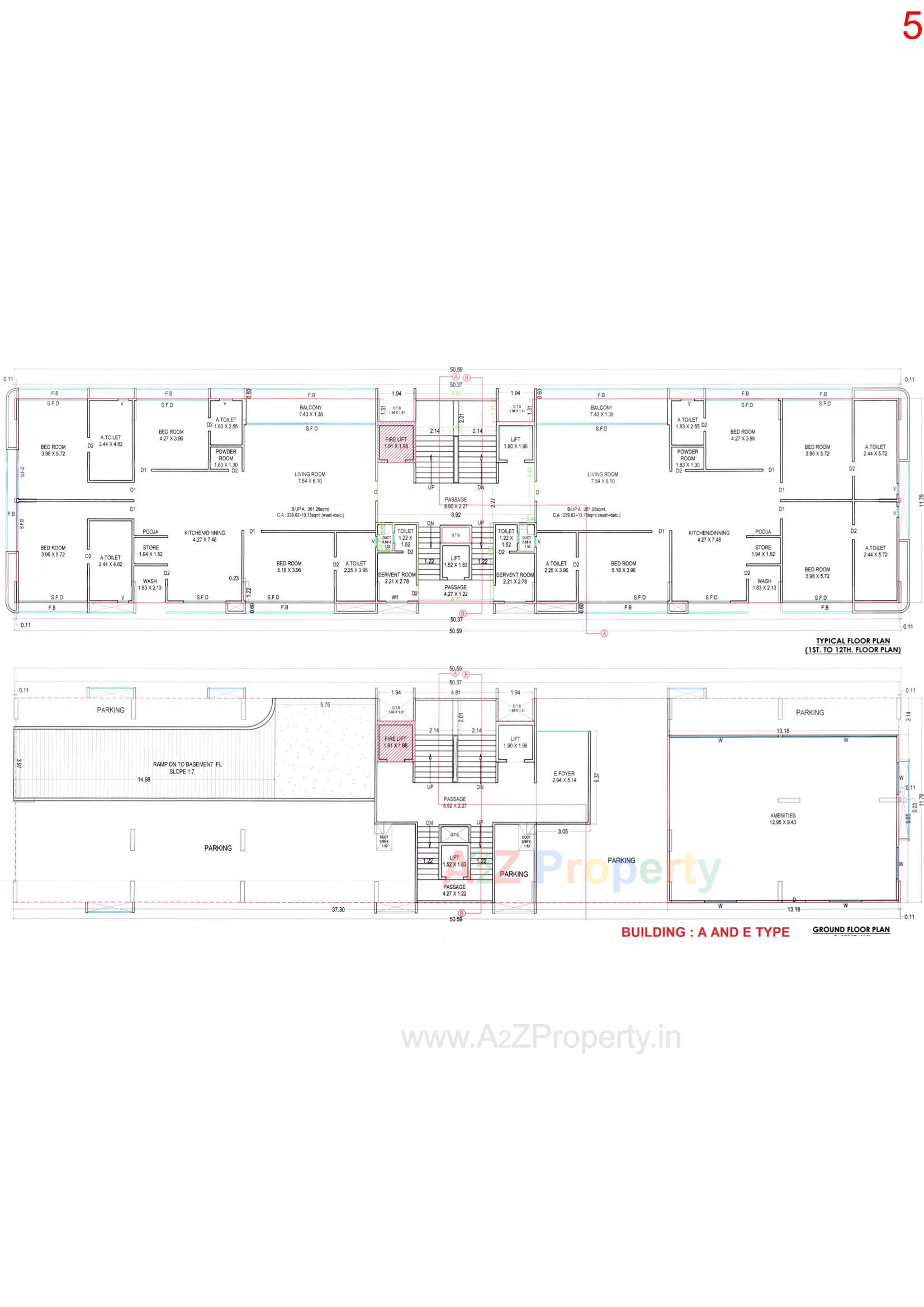 Layout of real estate project Om Shashwat located at Vesu, Surat, Gujarat
