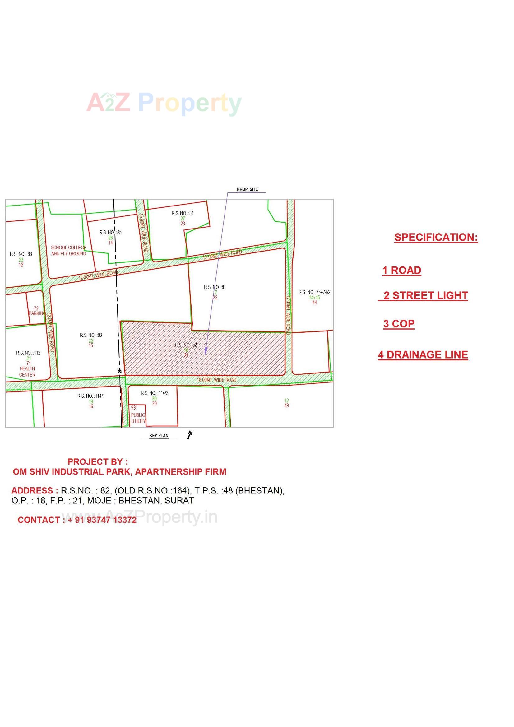  of real estate project Om Shiv Industrial Park located at Bhestan, Surat, Gujarat