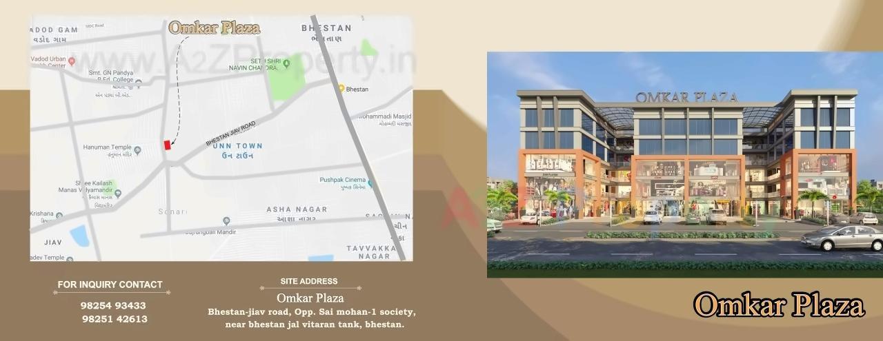  of real estate project Omkar Plaza located at Bhesan, Surat, Gujarat