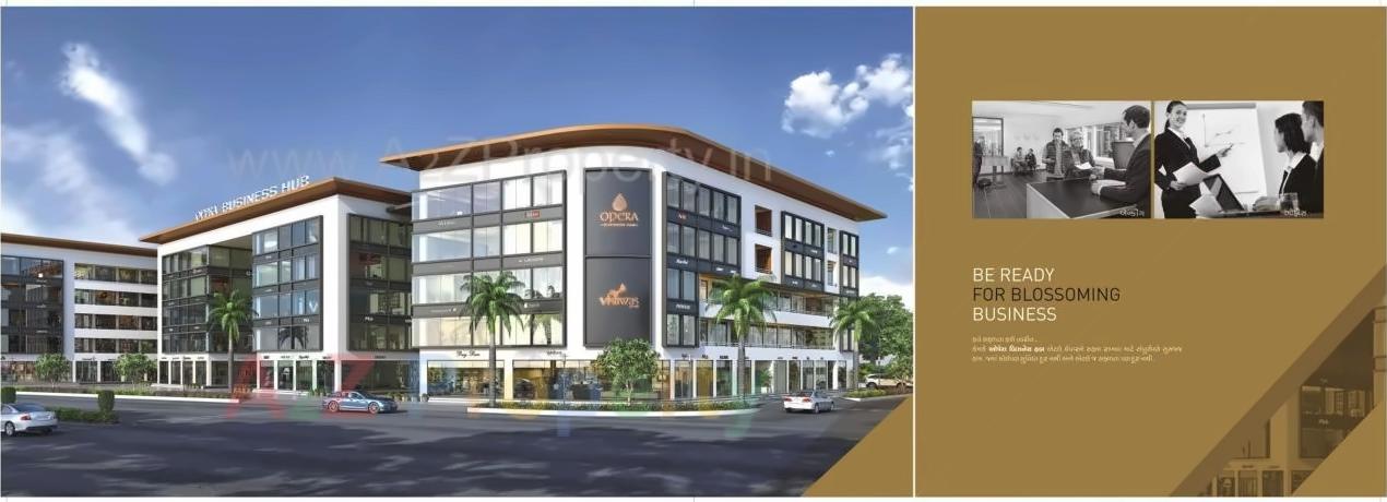 3D Elevation of real estate project Opera Business Hub located at Varachha, Surat, Gujarat