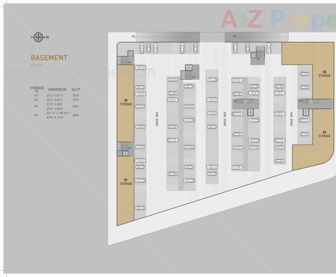 Layout of real estate project Opera Business Hub located at Varachha, Surat, Gujarat