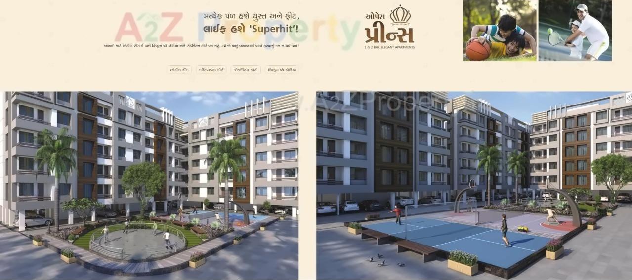 3D Elevation of real estate project Opera Prince located at Kholvad, Surat, Gujarat