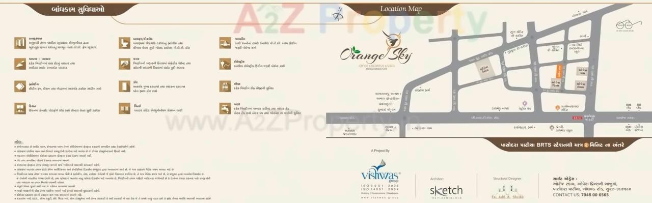  of real estate project Orange Sky located at Kholvad, Surat, Gujarat