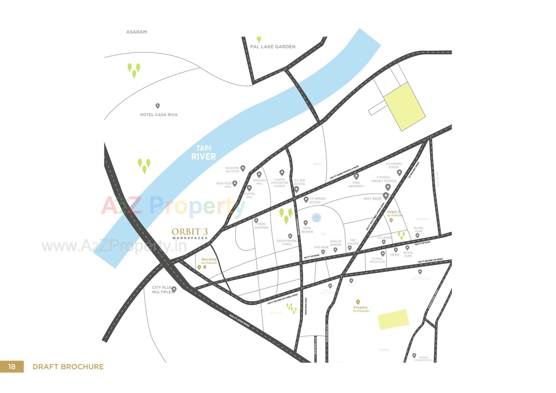  of real estate project Orbit located at Vesu, Surat, Gujarat