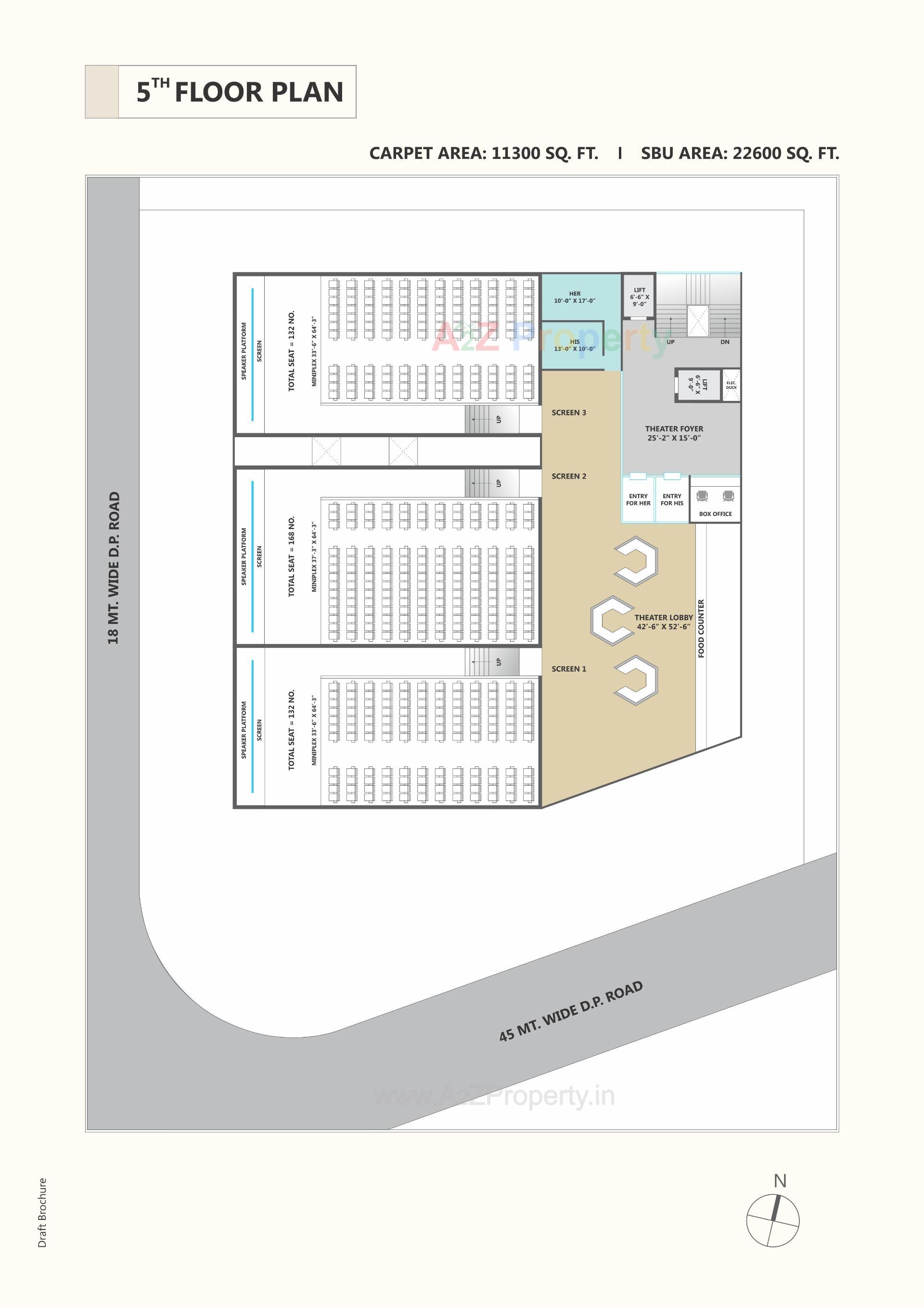 Layout of real estate project Orbit Plaza located at Devadh, Surat, Gujarat