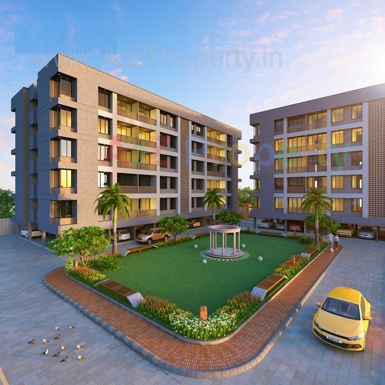 3D Elevation of real estate project Orchid Blossom located at Surat, Surat, Gujarat