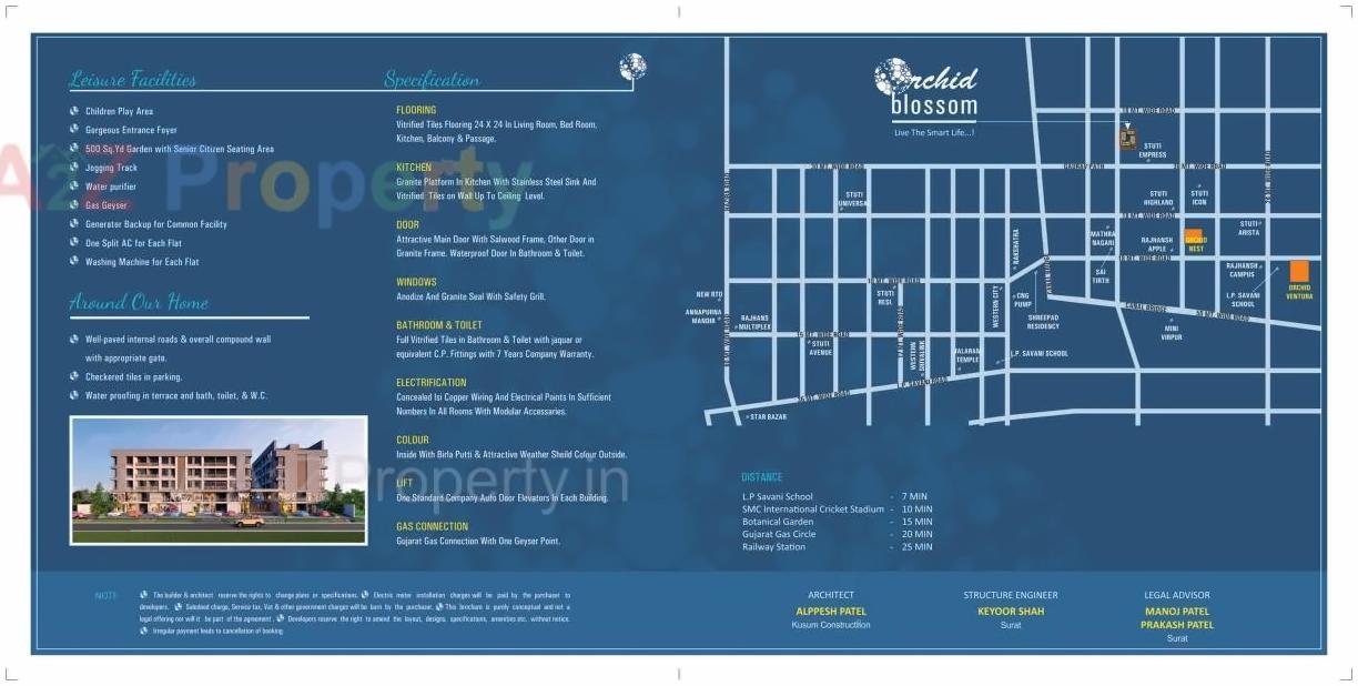  of real estate project Orchid Blossom located at Surat, Surat, Gujarat