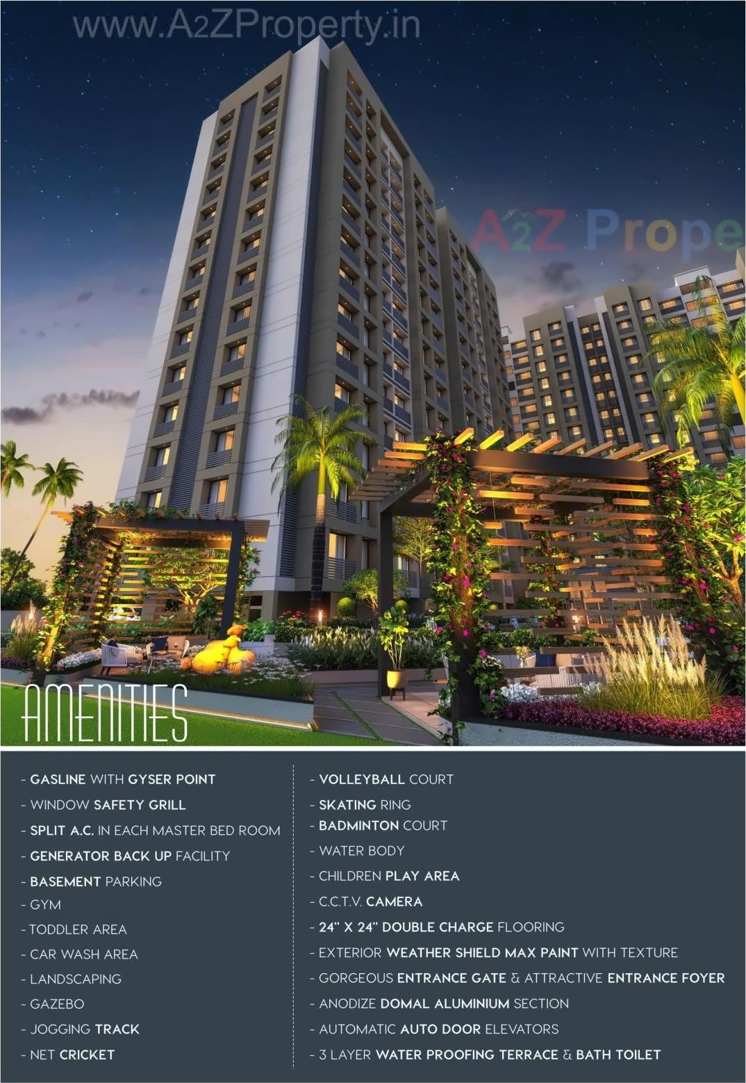 3D Elevation of real estate project Orchid Fantasia located at Jahangirabad, Surat, Gujarat
