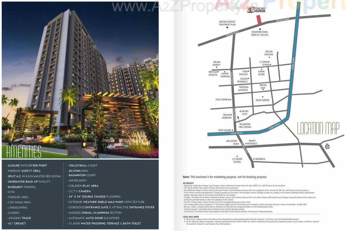  of real estate project Orchid Fantasia located at Jahangirabad, Surat, Gujarat