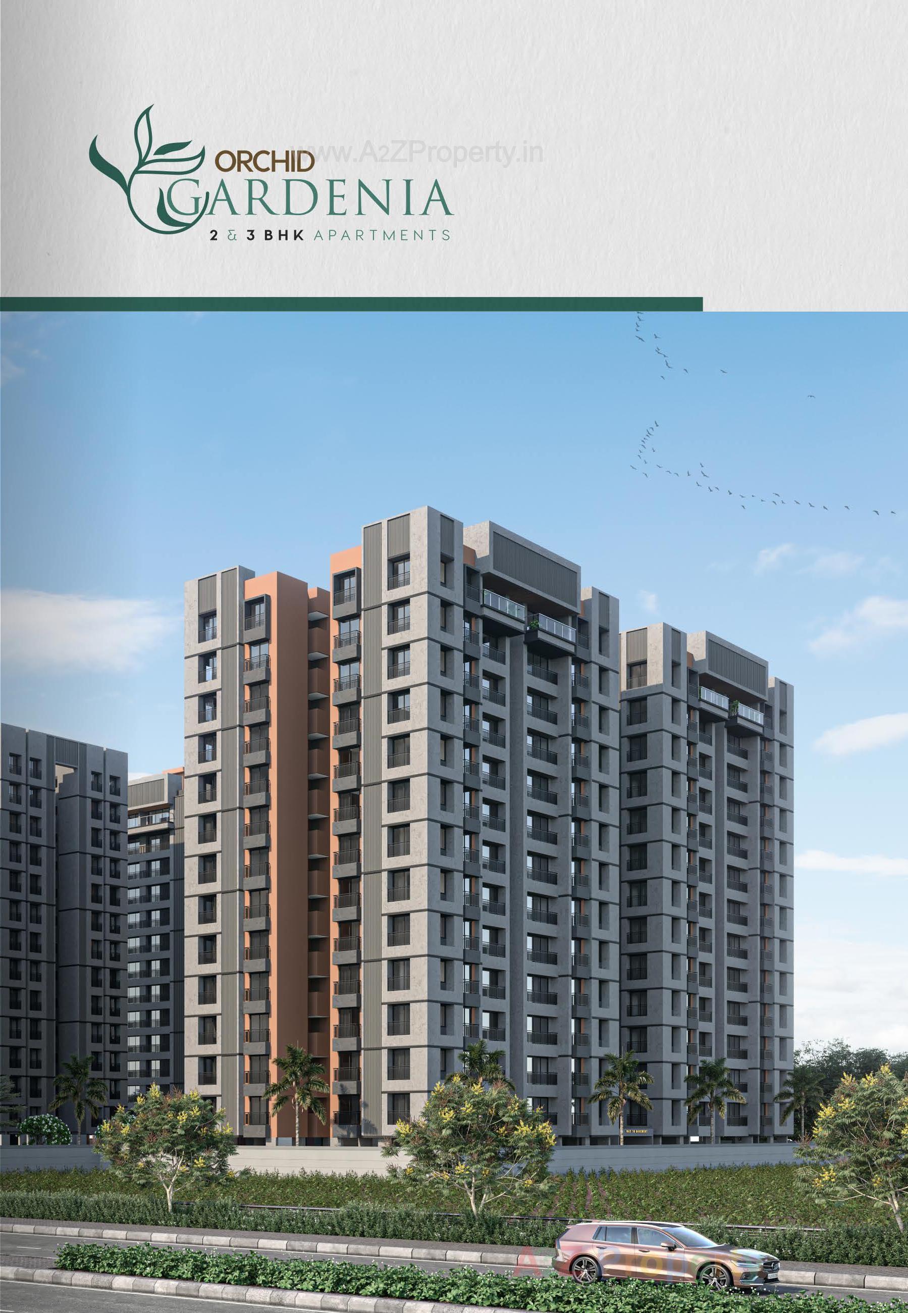 3D Elevation of real estate project Orchid Gardenia located at Palanpor, Surat, Gujarat