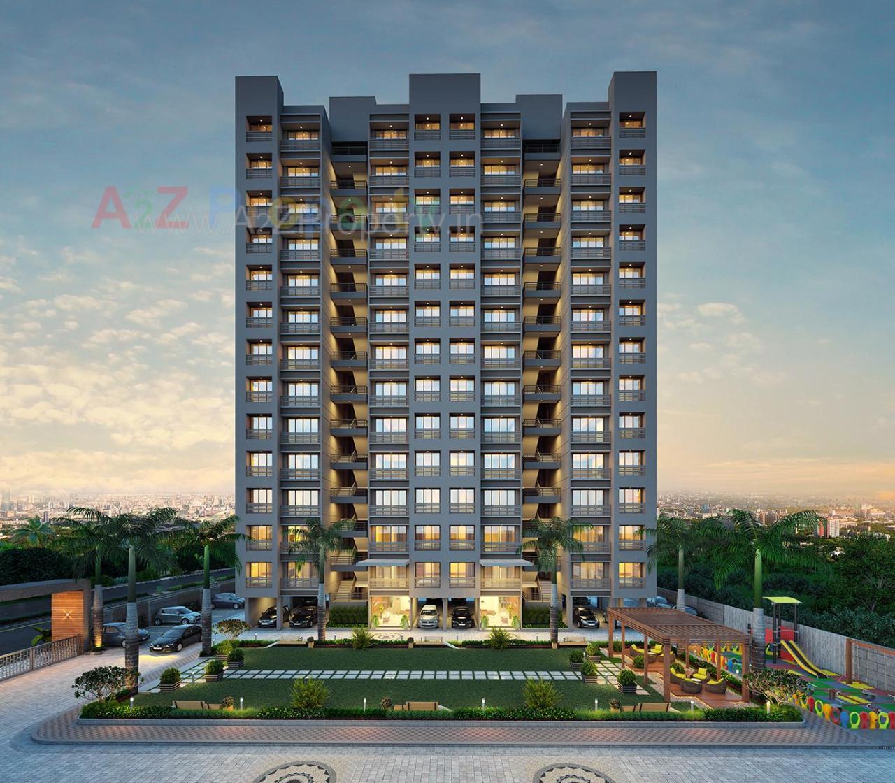 3D Elevation of real estate project Orchid Infinity located at Bhesan, Surat, Gujarat