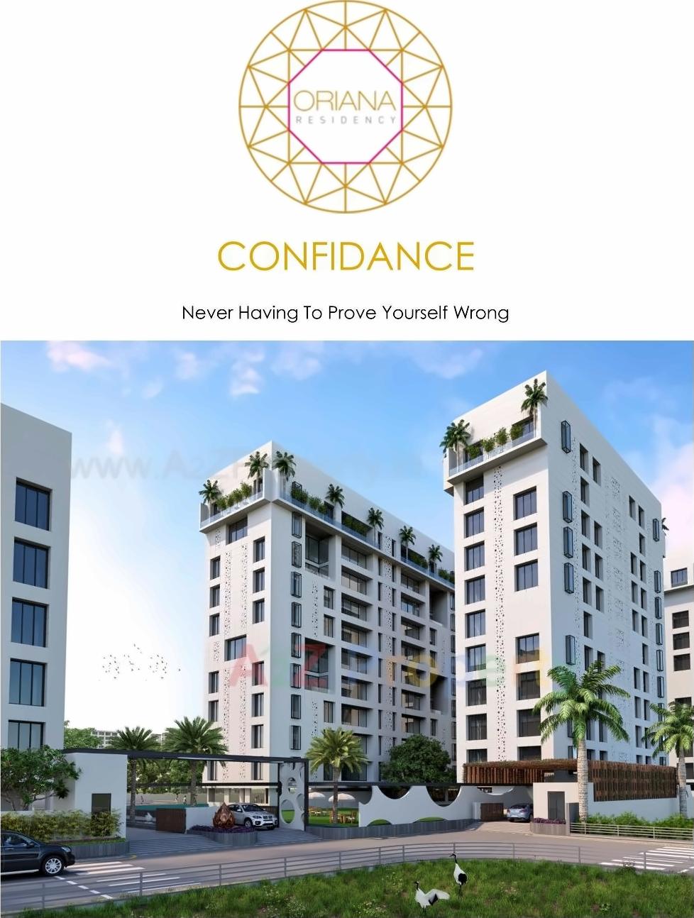 3D Elevation of real estate project Oriana Residency located at Umra, Surat, Gujarat