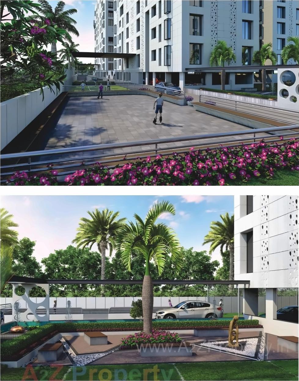 3D Elevation of real estate project Oriana Residency located at Umra, Surat, Gujarat