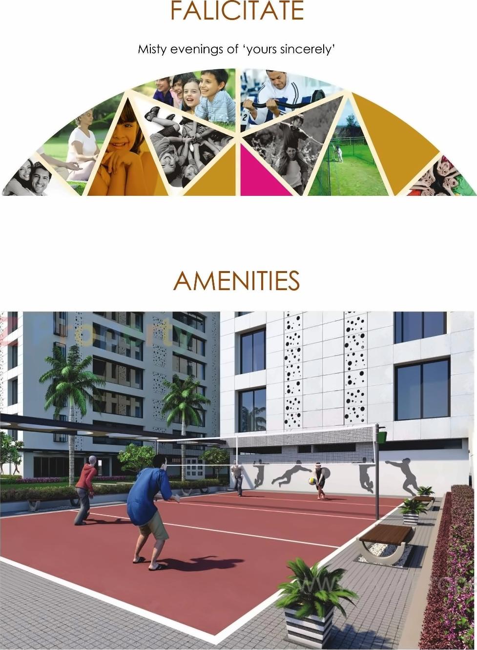 3D Elevation of real estate project Oriana Residency located at Umra, Surat, Gujarat