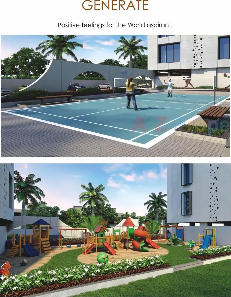 3D Elevation of real estate project Oriana Residency located at Umra, Surat, Gujarat