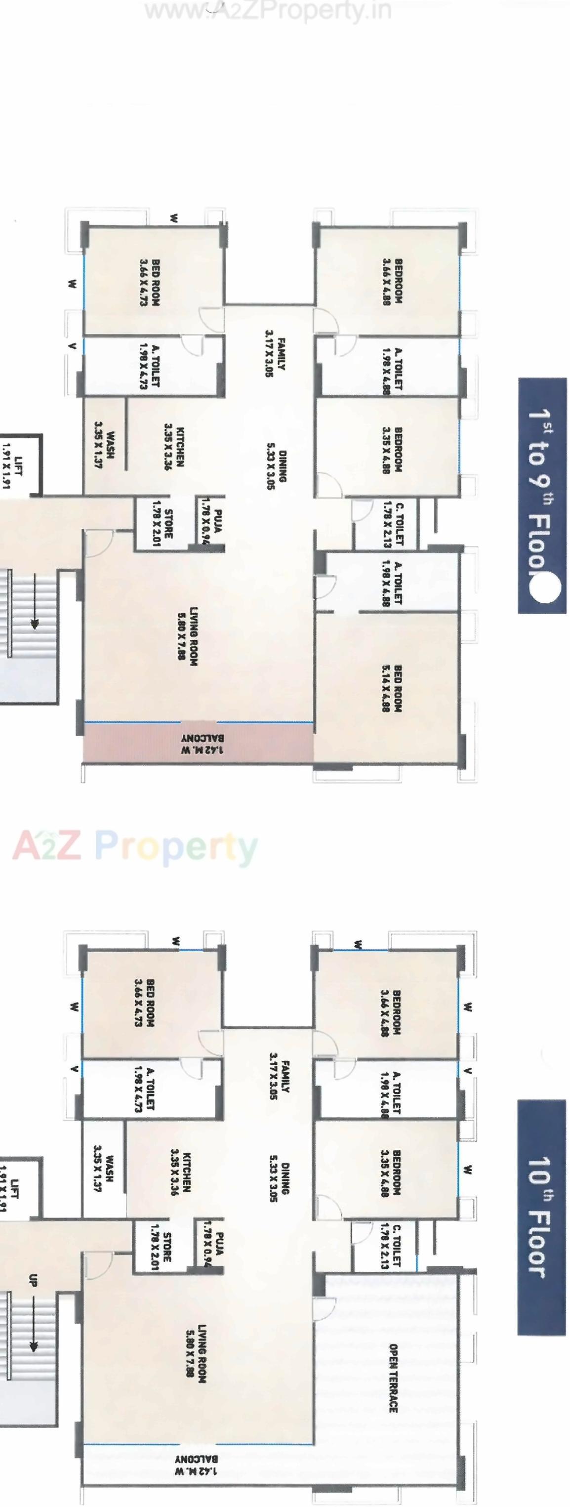 Layout of real estate project Palladium Pride located at Surat, Surat, Gujarat
