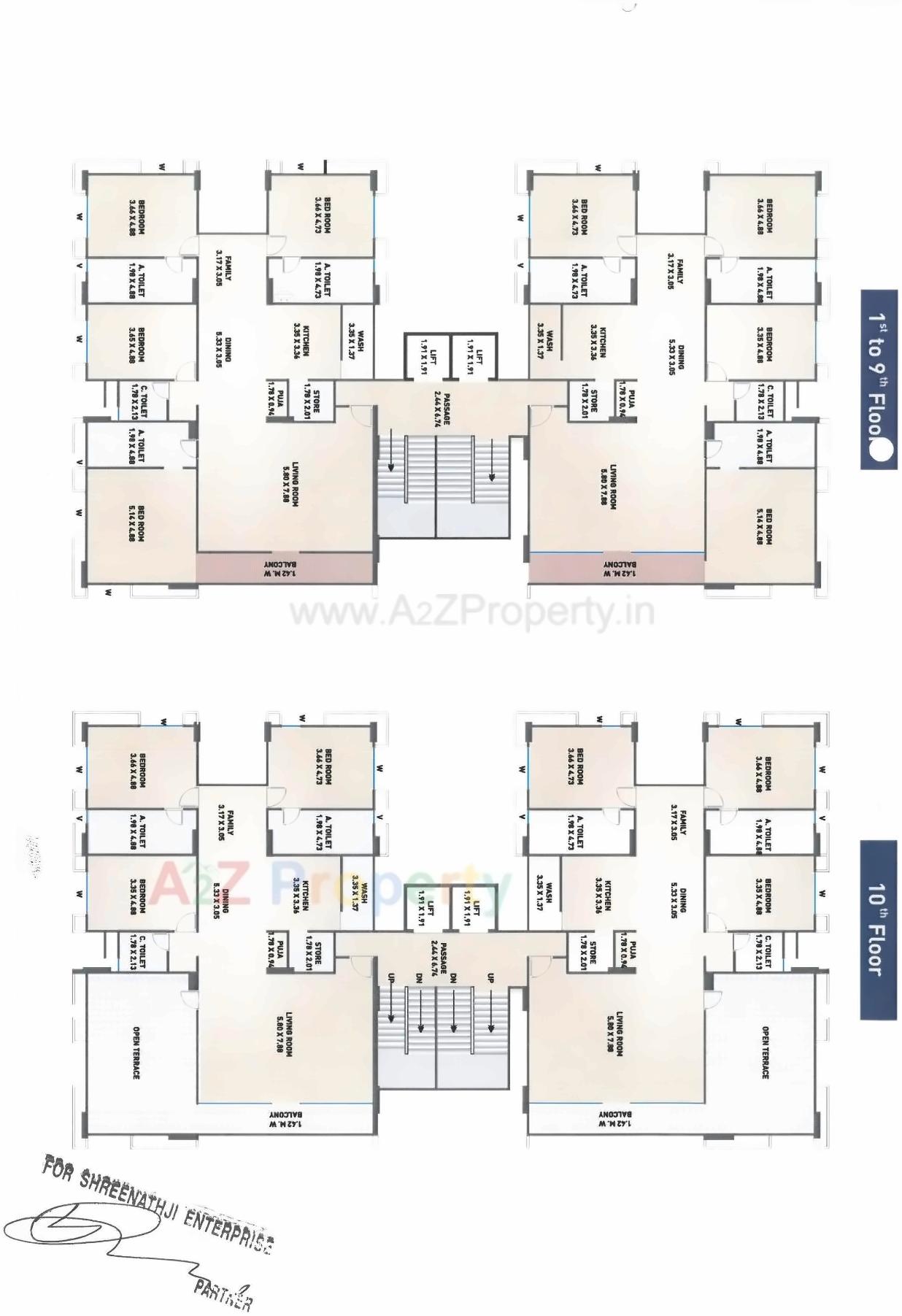 Layout of real estate project Palladium Pride located at Surat, Surat, Gujarat