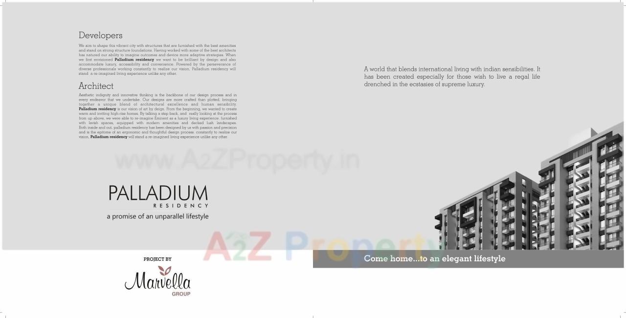  of real estate project Palladium Residency located at Vadod, Surat, Gujarat