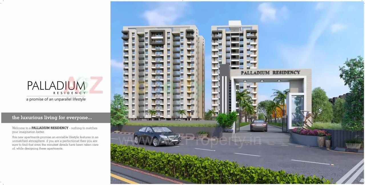 3D Elevation of real estate project Palladium Residency located at Vadod, Surat, Gujarat