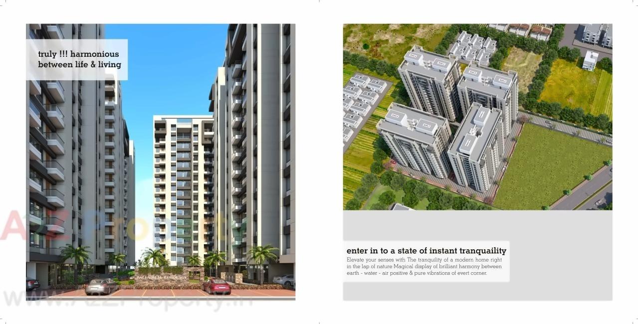 3D Elevation of real estate project Palladium Residency located at Vadod, Surat, Gujarat
