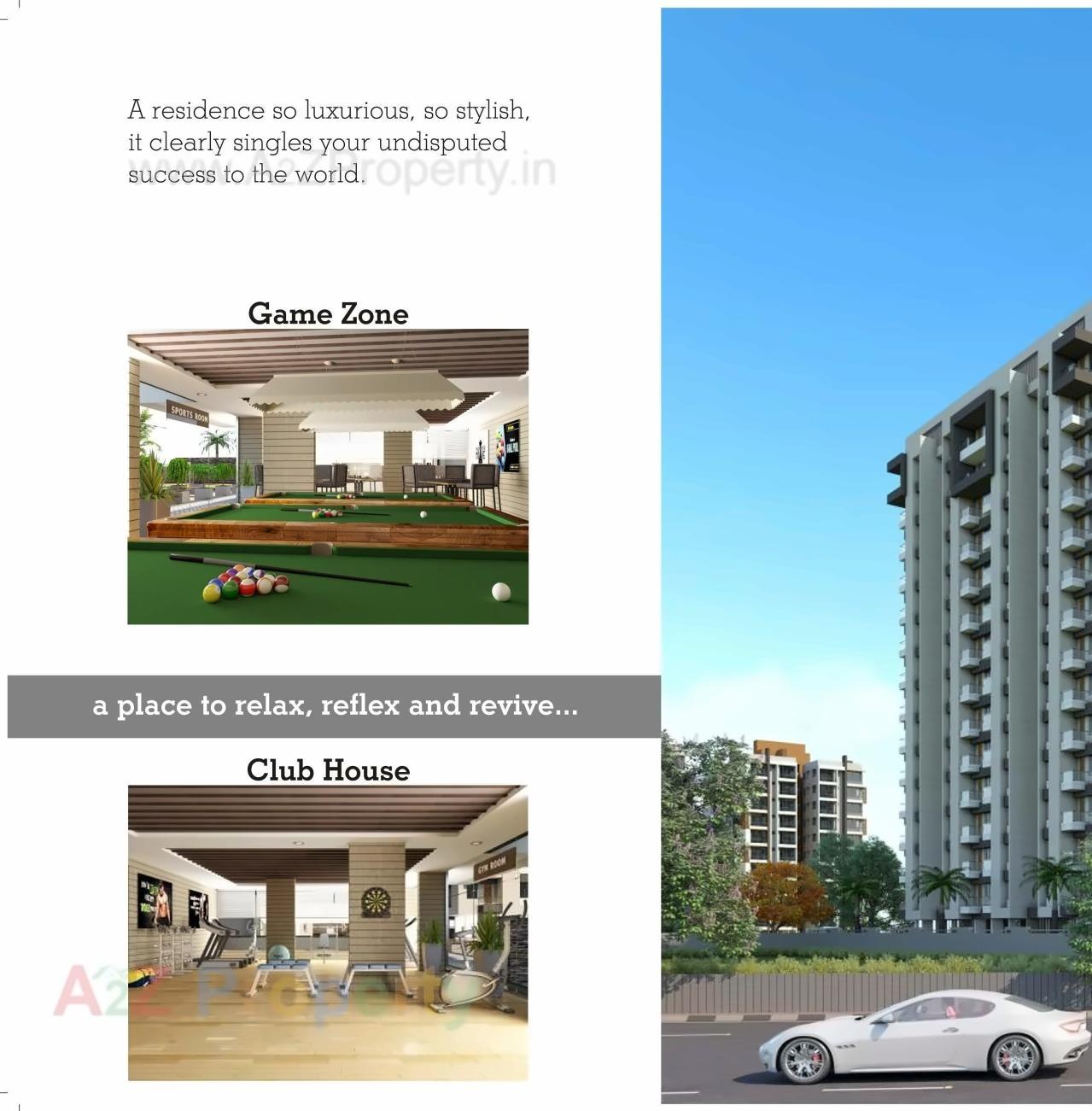3D Elevation of real estate project Palladium Residency located at Vadod, Surat, Gujarat