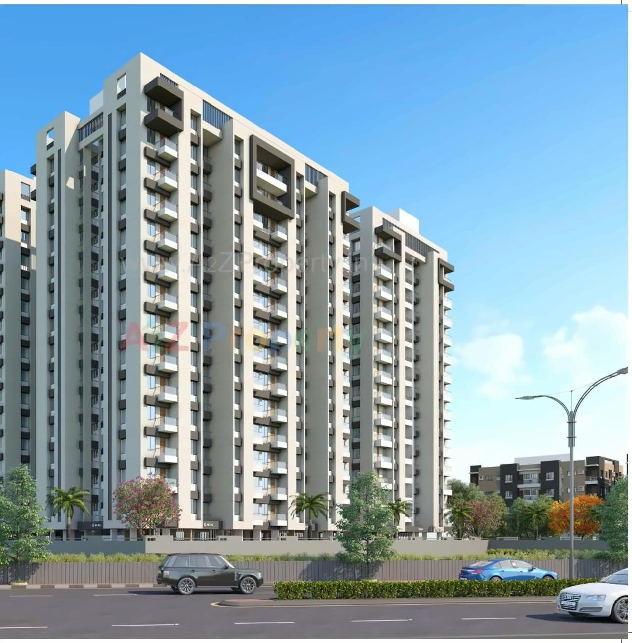 3D Elevation of real estate project Palladium Residency located at Vadod, Surat, Gujarat